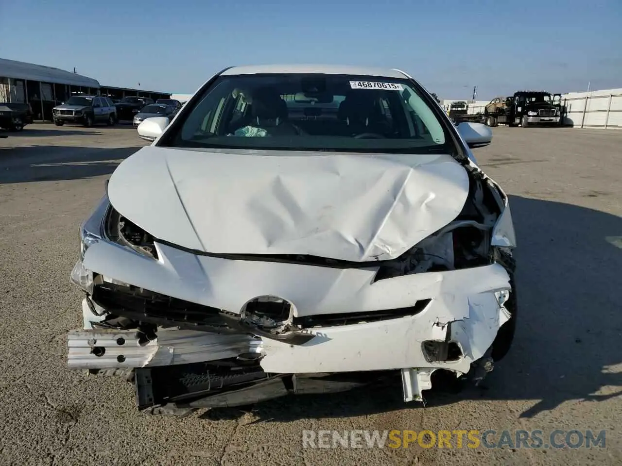 5 fotografías del automóvil dañado JTDKAMFU0M3134955 TOYOTA PRIUS 2021