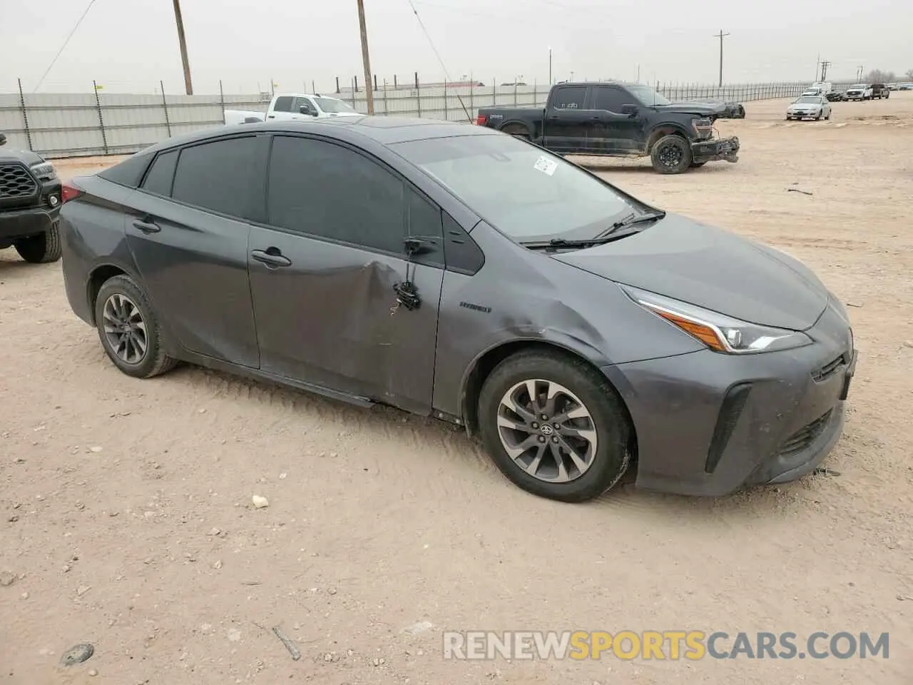 4 fotografías del automóvil dañado JTDKAMFU0M3138794 TOYOTA PRIUS 2021