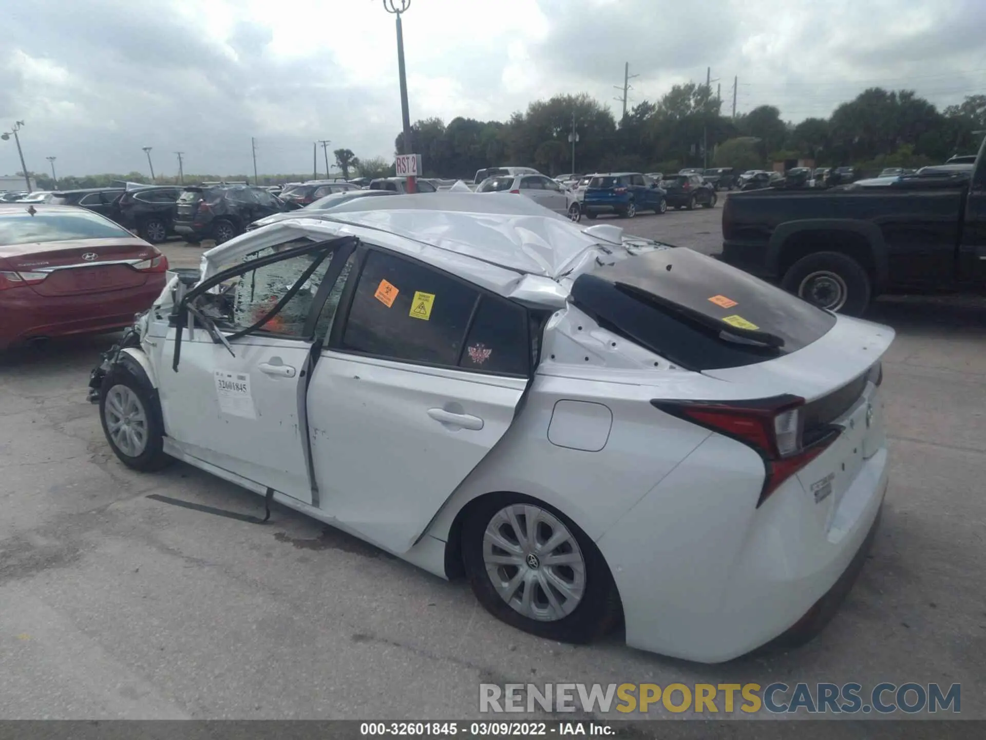 3 fotografías del automóvil dañado JTDKAMFU0M3138827 TOYOTA PRIUS 2021