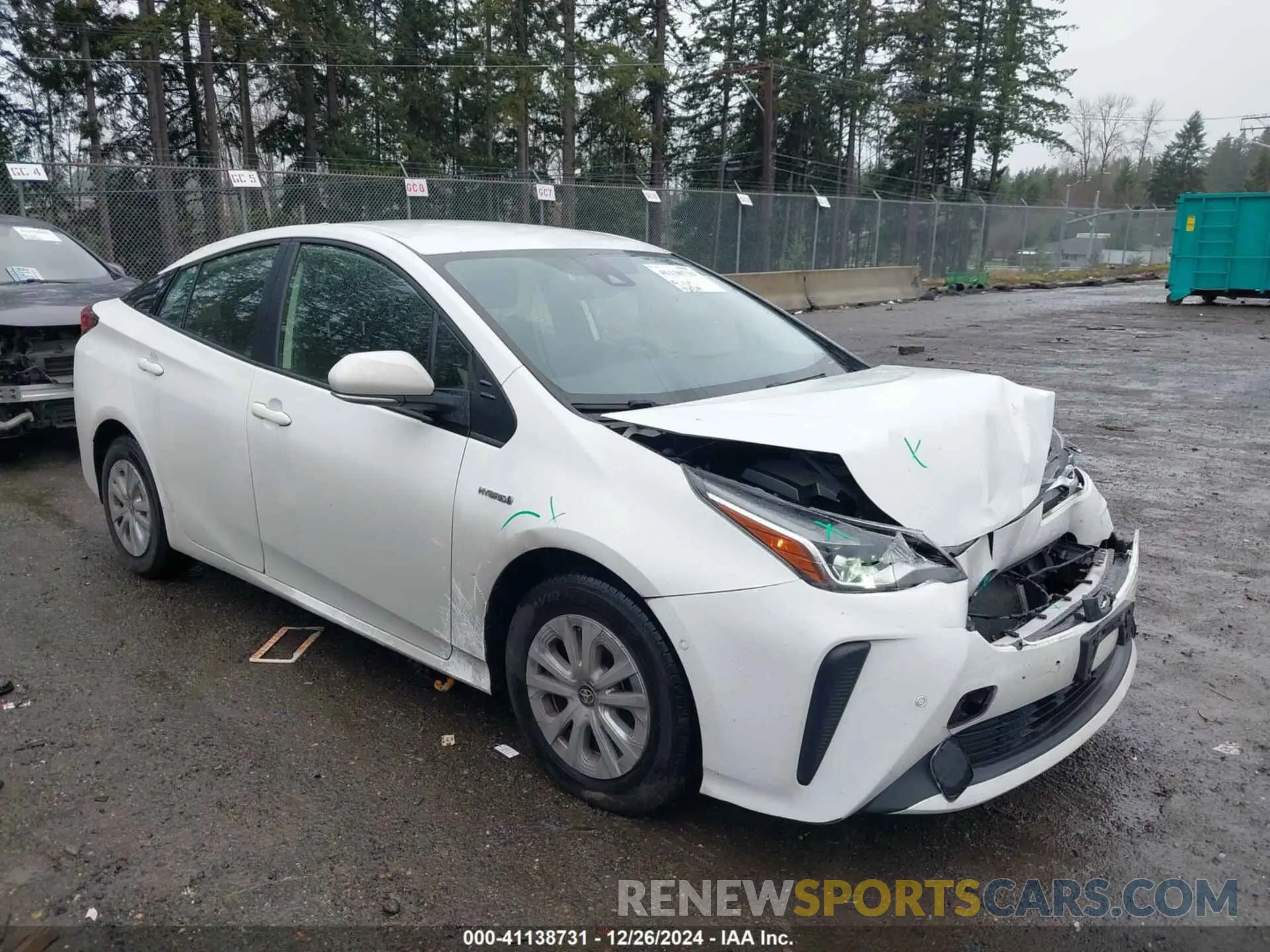 1 fotografías del automóvil dañado JTDKAMFU0M3147771 TOYOTA PRIUS 2021
