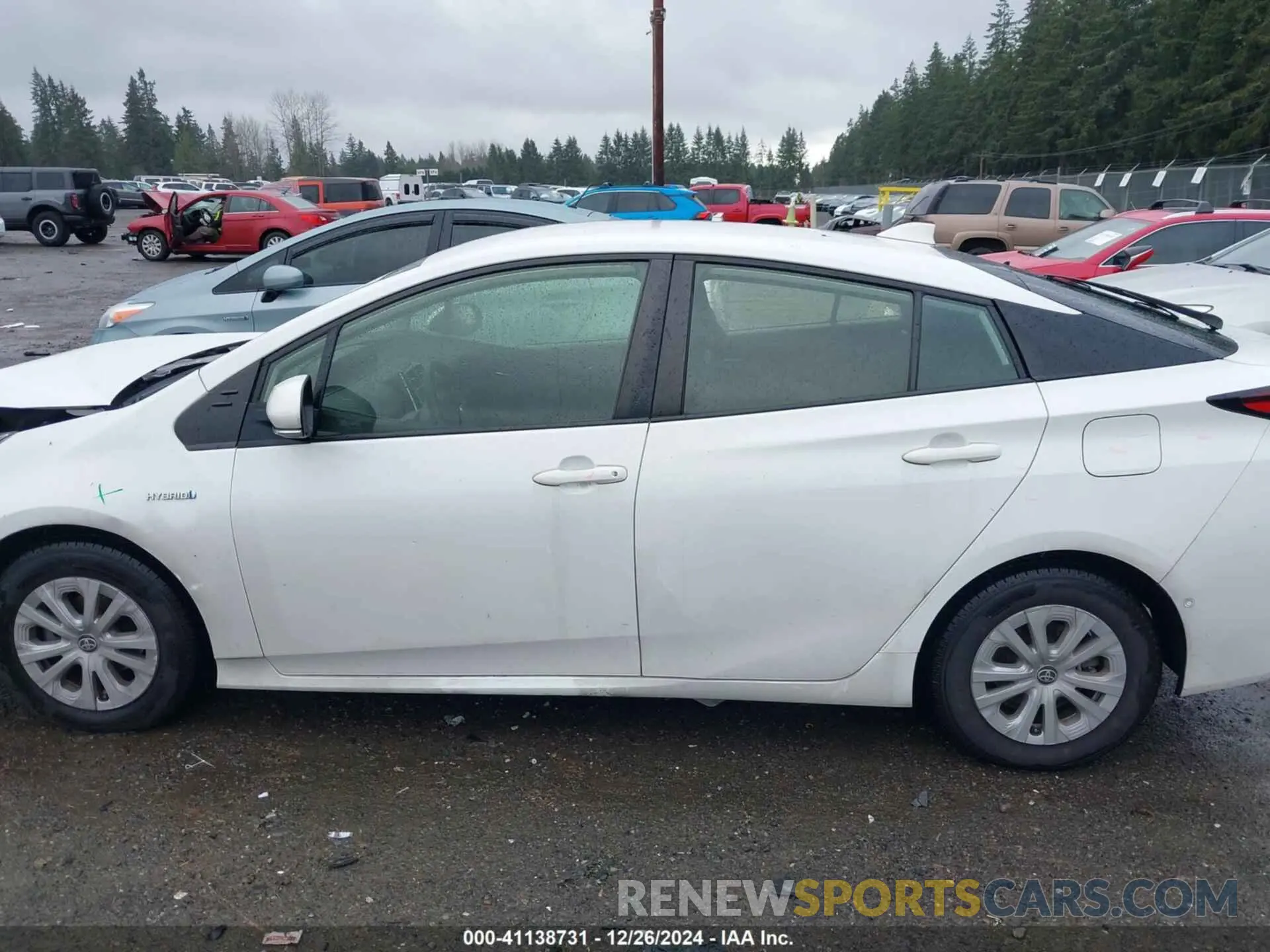14 fotografías del automóvil dañado JTDKAMFU0M3147771 TOYOTA PRIUS 2021