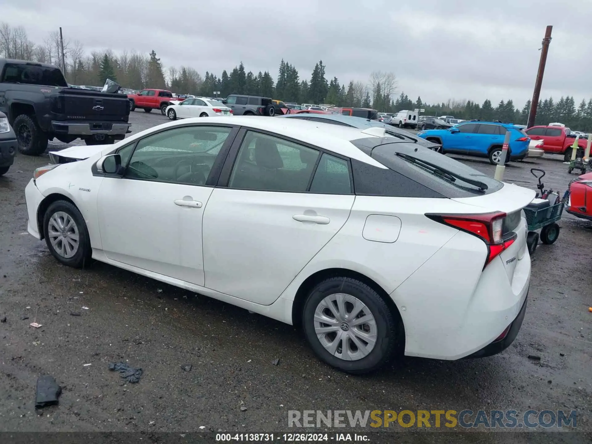 3 fotografías del automóvil dañado JTDKAMFU0M3147771 TOYOTA PRIUS 2021