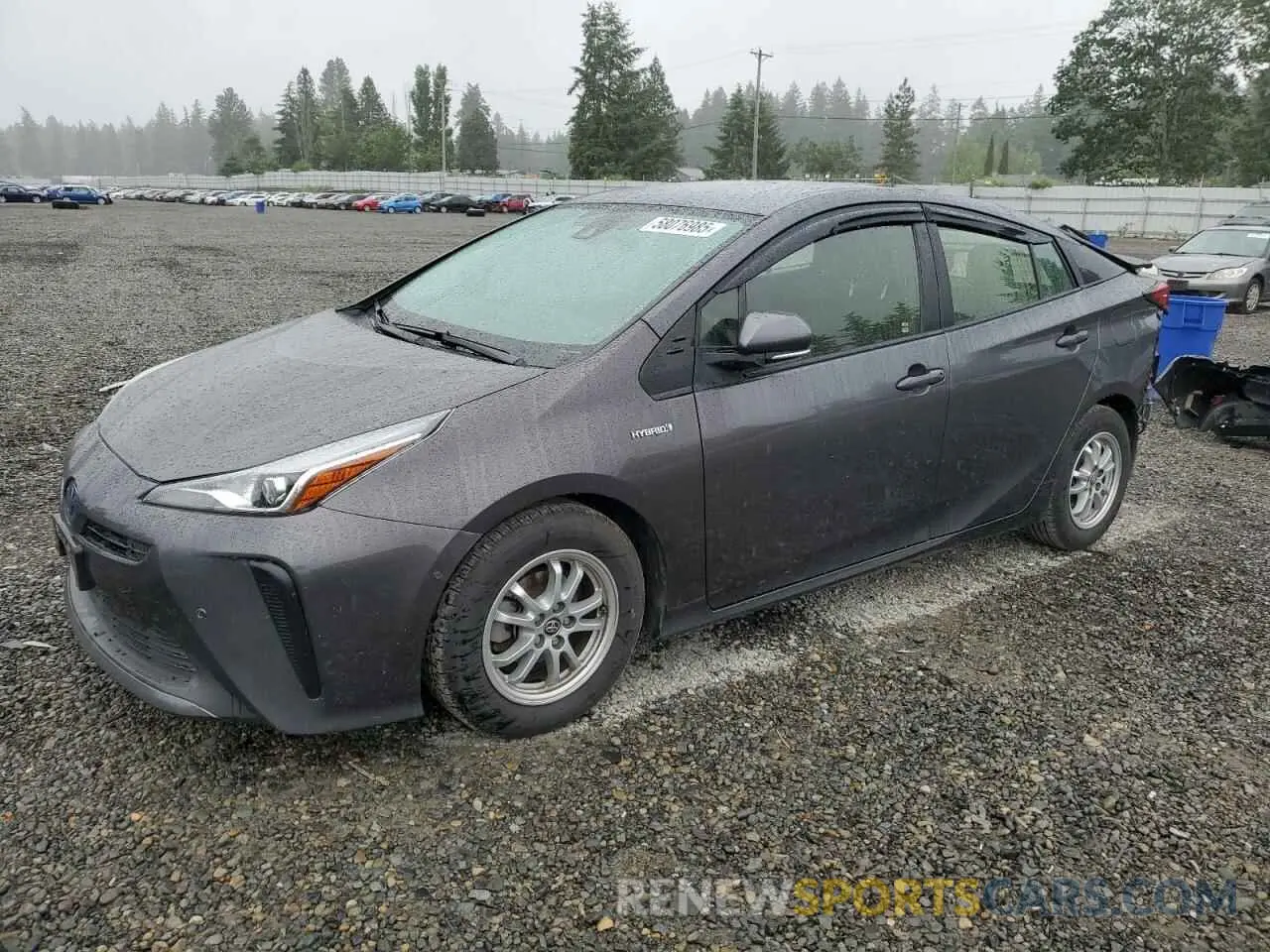 1 fotografías del automóvil dañado JTDKAMFU0M3149424 TOYOTA PRIUS 2021