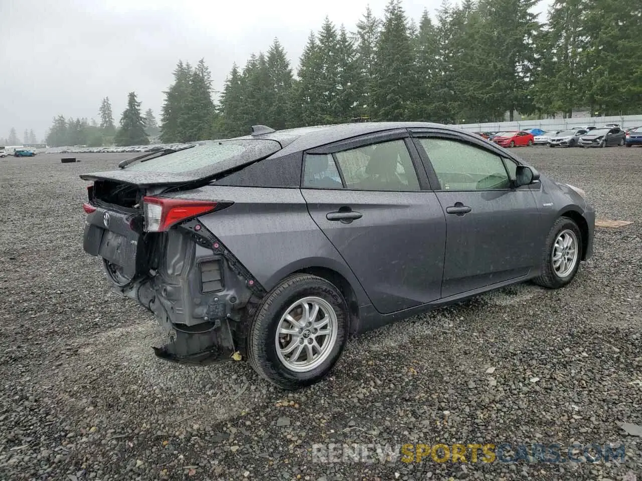 3 fotografías del automóvil dañado JTDKAMFU0M3149424 TOYOTA PRIUS 2021