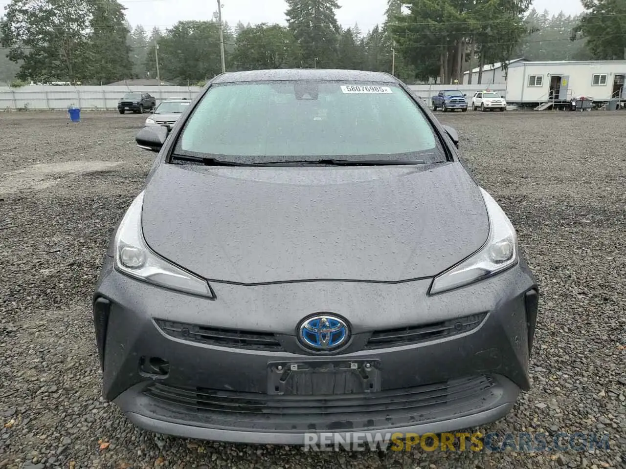 5 fotografías del automóvil dañado JTDKAMFU0M3149424 TOYOTA PRIUS 2021