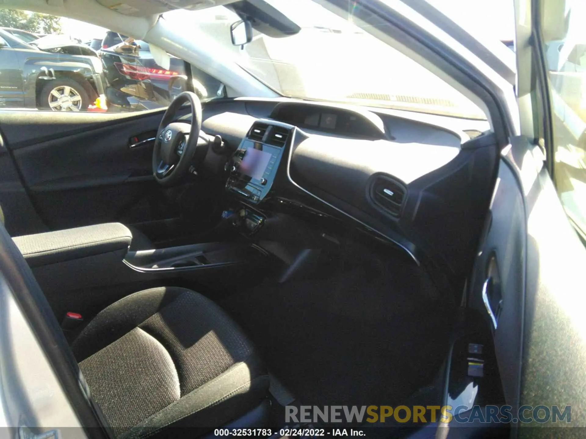 5 fotografías del automóvil dañado JTDKAMFU1M3130509 TOYOTA PRIUS 2021