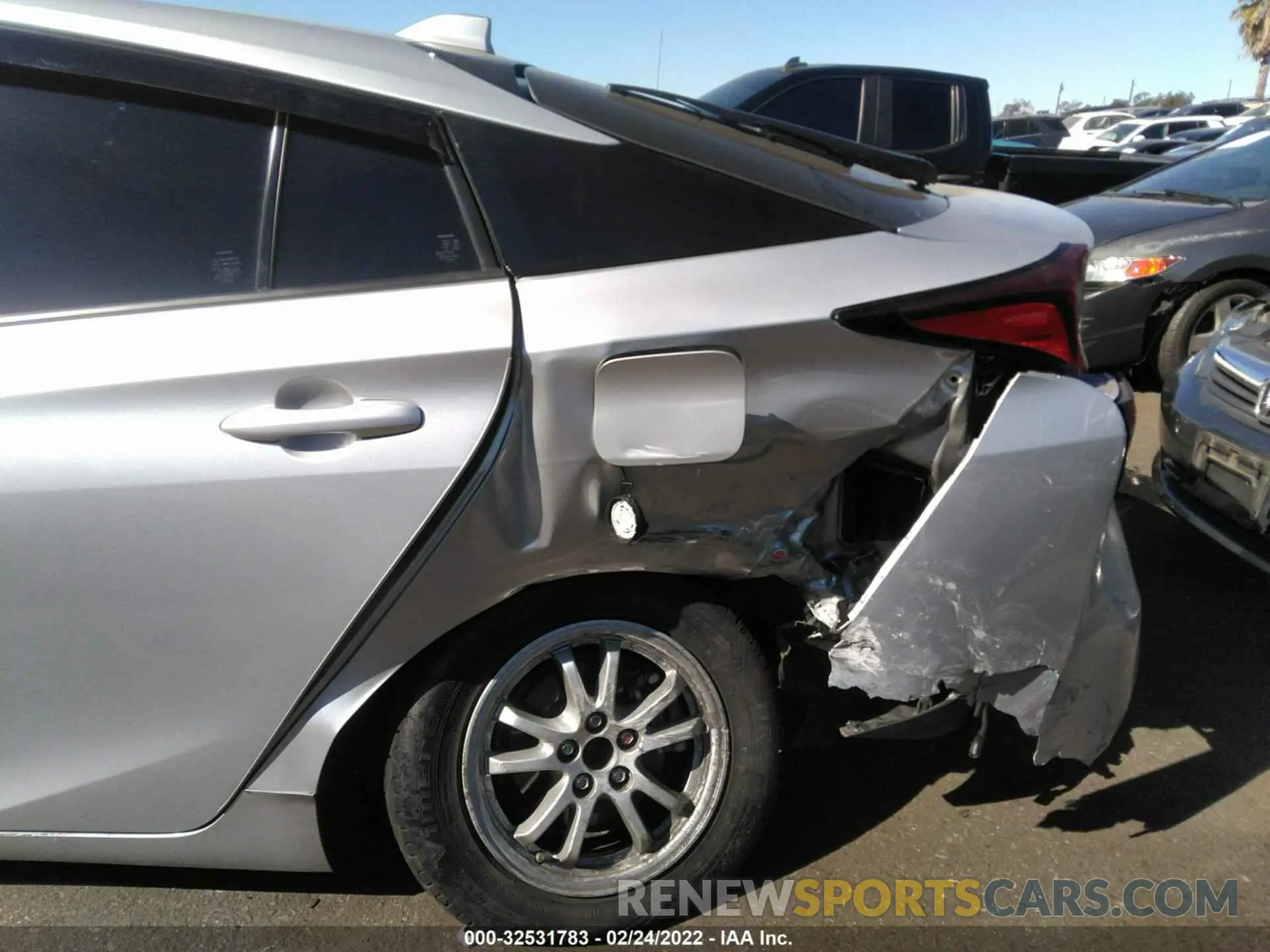 6 fotografías del automóvil dañado JTDKAMFU1M3130509 TOYOTA PRIUS 2021