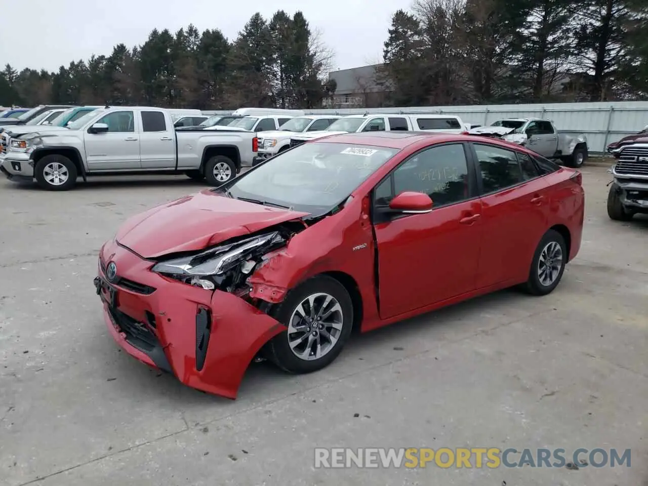 1 fotografías del automóvil dañado JTDKAMFU1M3132552 TOYOTA PRIUS 2021