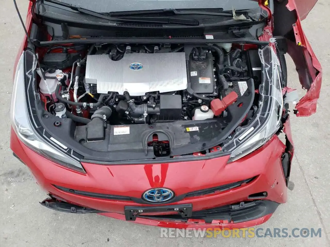 11 fotografías del automóvil dañado JTDKAMFU1M3132552 TOYOTA PRIUS 2021