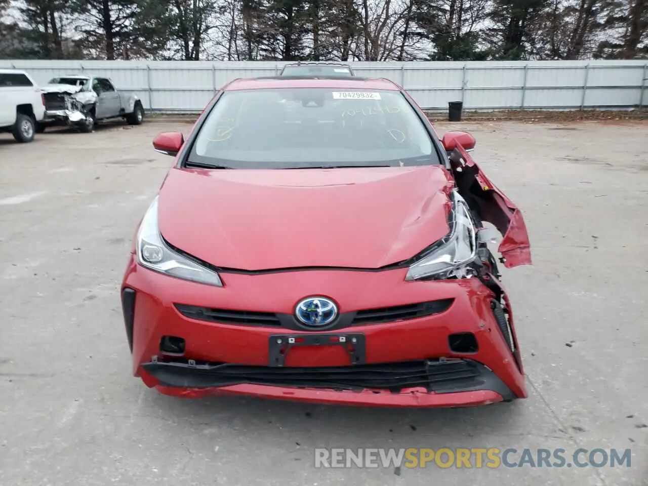 5 fotografías del automóvil dañado JTDKAMFU1M3132552 TOYOTA PRIUS 2021