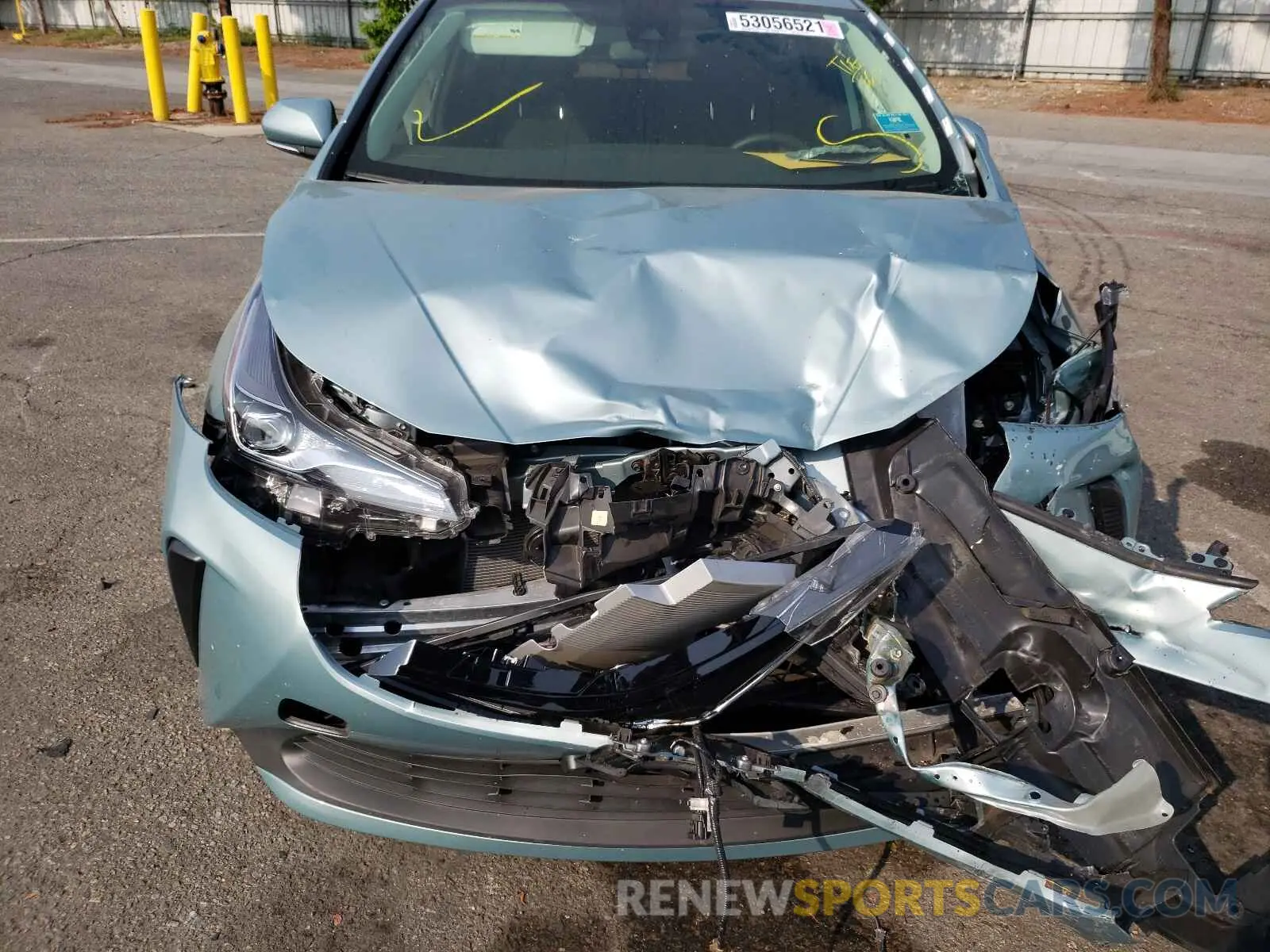9 fotografías del automóvil dañado JTDKAMFU1M3132938 TOYOTA PRIUS 2021