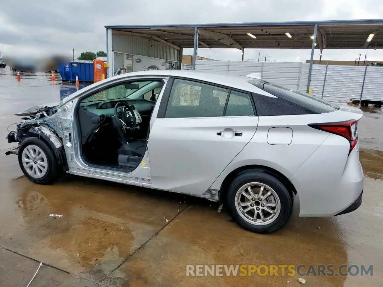 2 fotografías del automóvil dañado JTDKAMFU1M3142014 TOYOTA PRIUS 2021