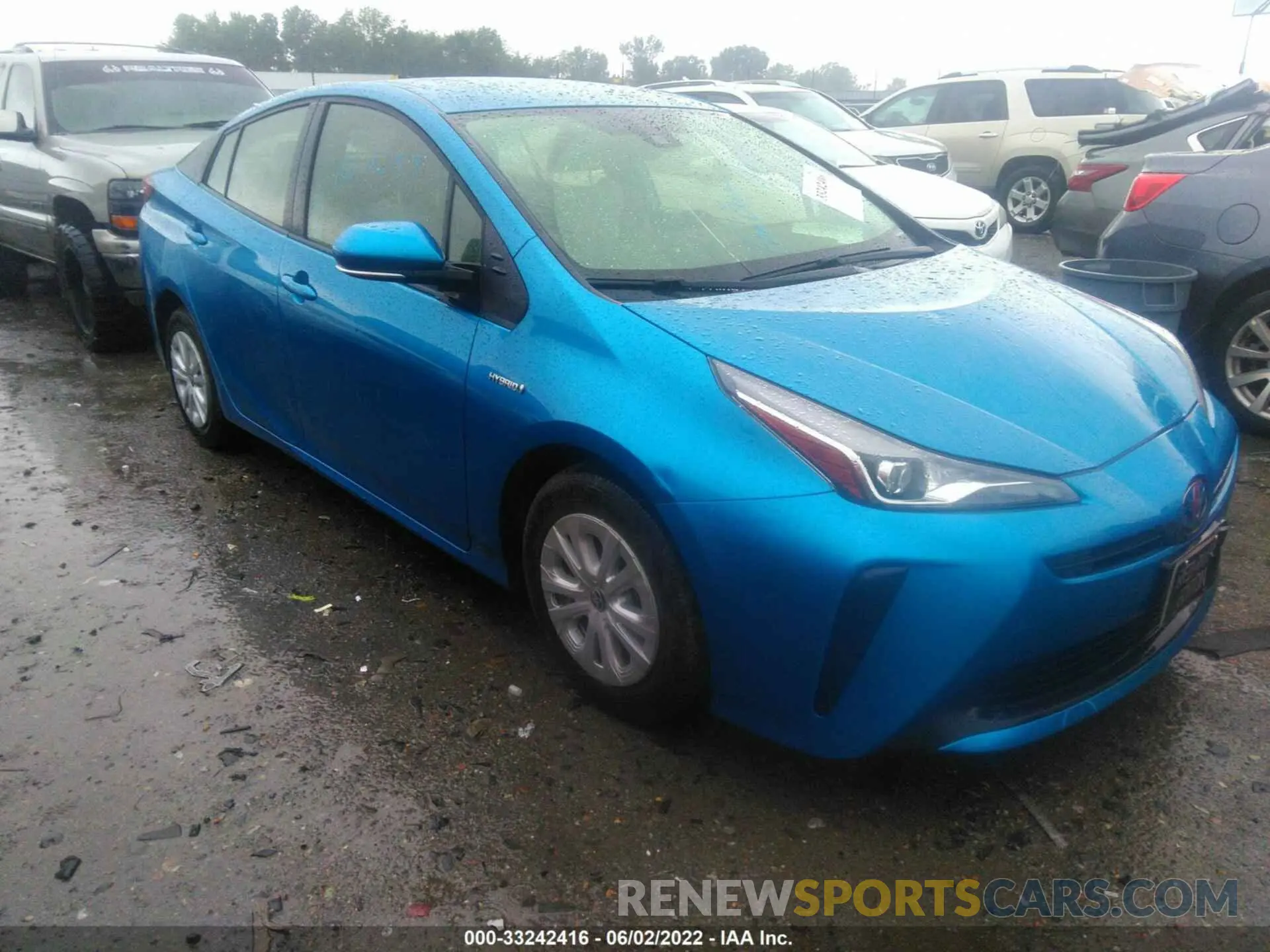 1 fotografías del automóvil dañado JTDKAMFU1M3142188 TOYOTA PRIUS 2021