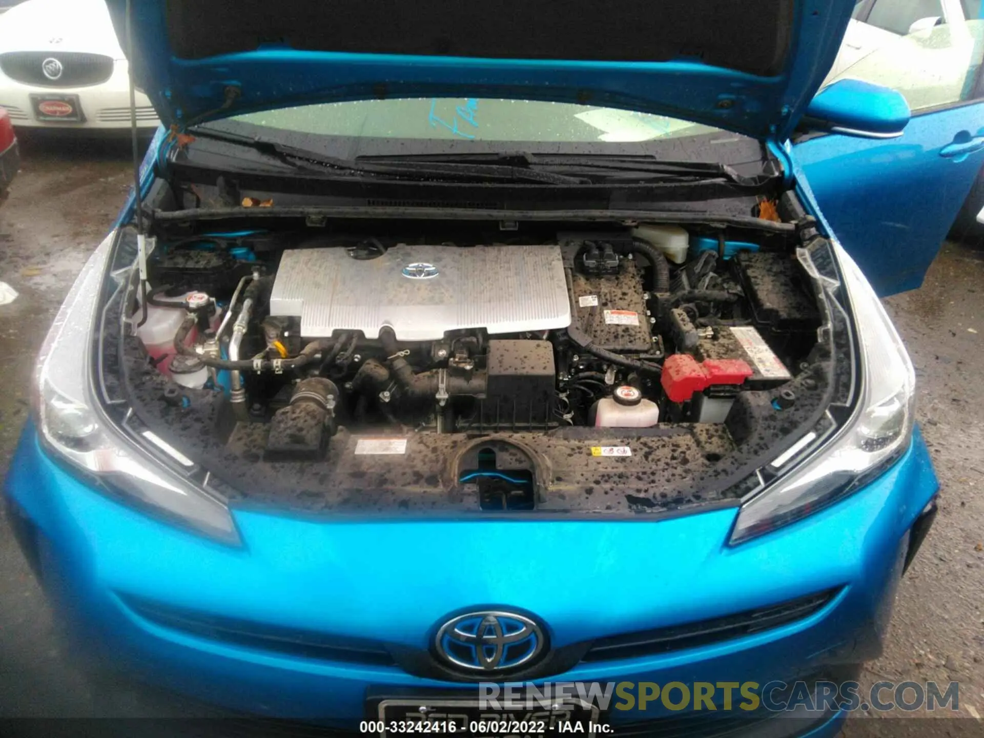 10 fotografías del automóvil dañado JTDKAMFU1M3142188 TOYOTA PRIUS 2021