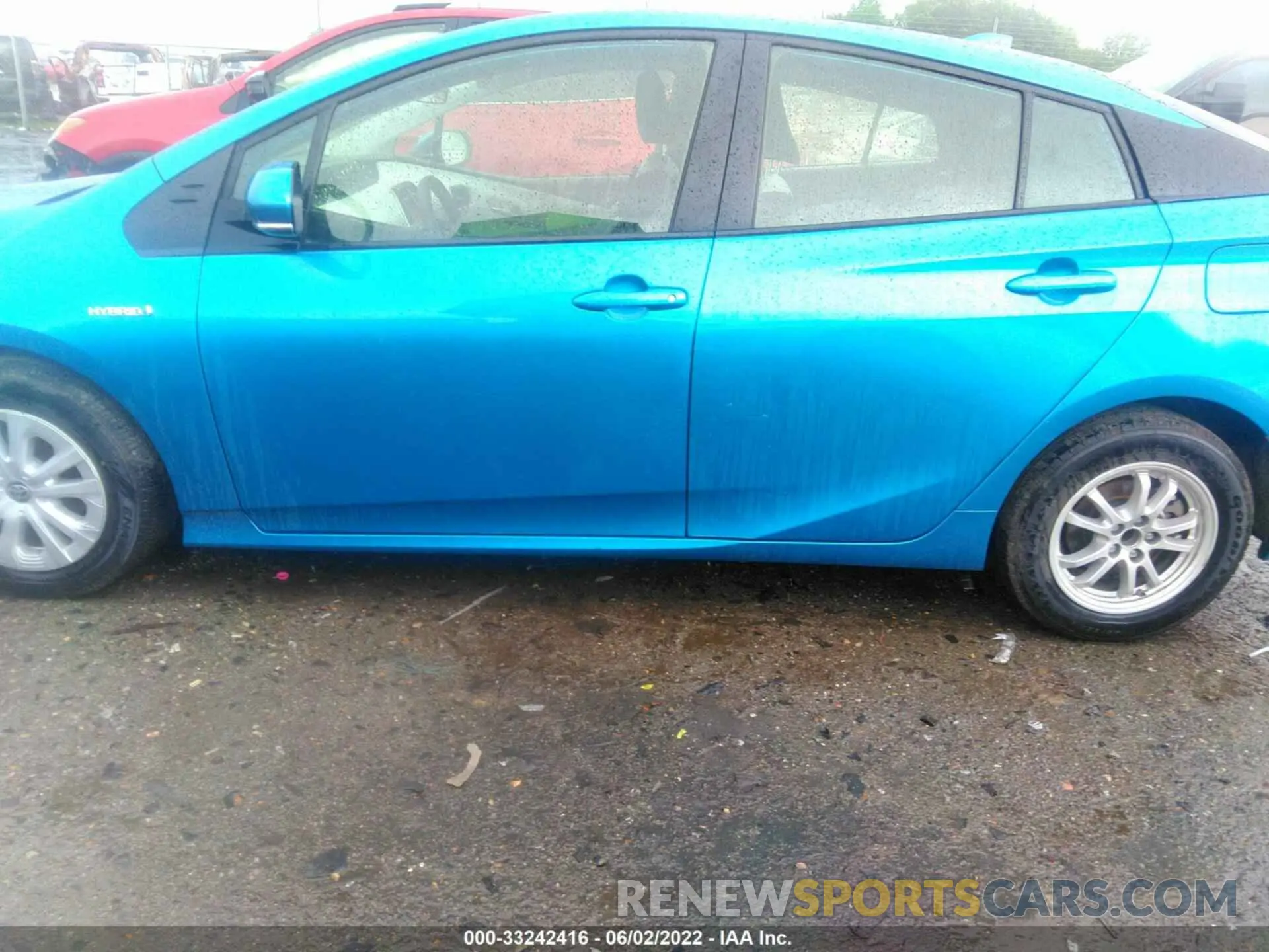 6 fotografías del automóvil dañado JTDKAMFU1M3142188 TOYOTA PRIUS 2021