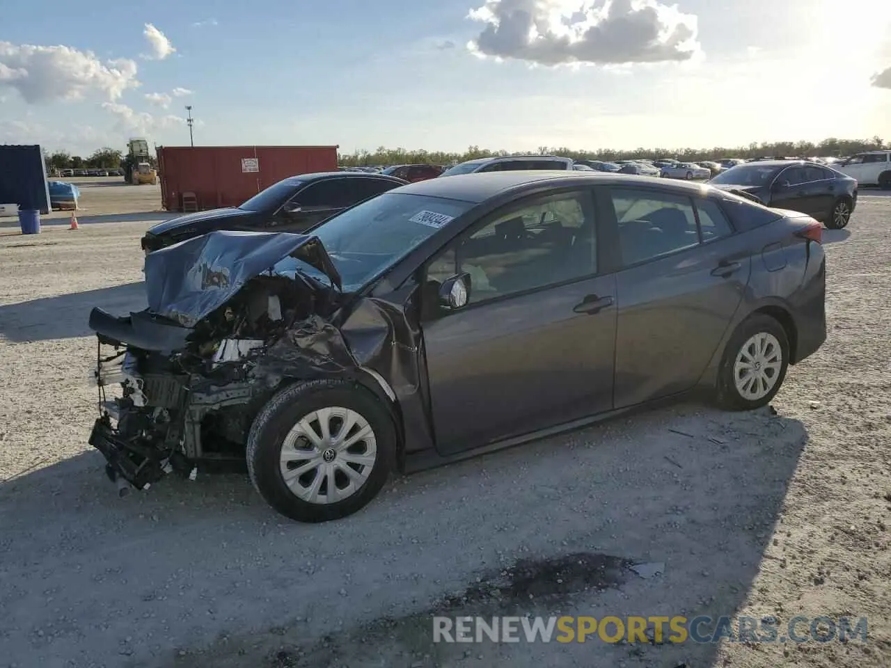 1 fotografías del automóvil dañado JTDKAMFU1M3142630 TOYOTA PRIUS 2021
