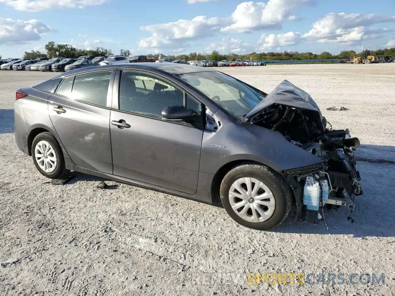 4 fotografías del automóvil dañado JTDKAMFU1M3142630 TOYOTA PRIUS 2021