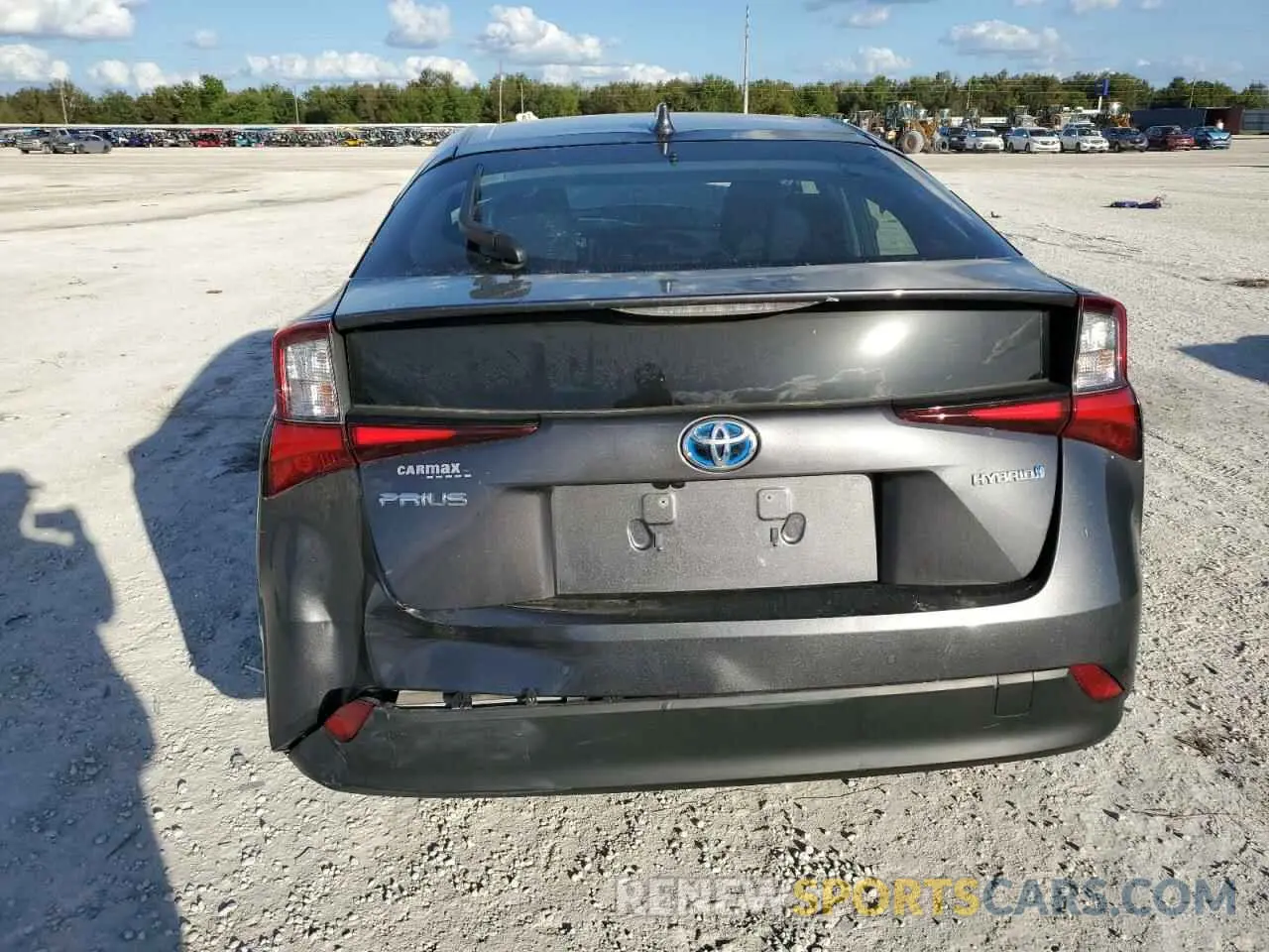 6 fotografías del automóvil dañado JTDKAMFU1M3142630 TOYOTA PRIUS 2021