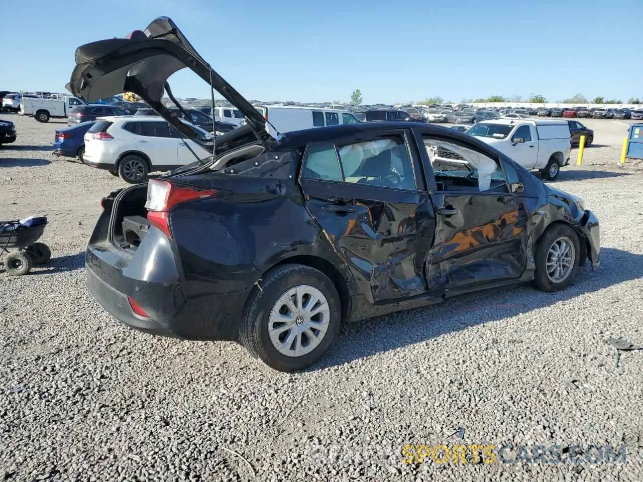 3 fotografías del automóvil dañado JTDKAMFU1M3146953 TOYOTA PRIUS 2021