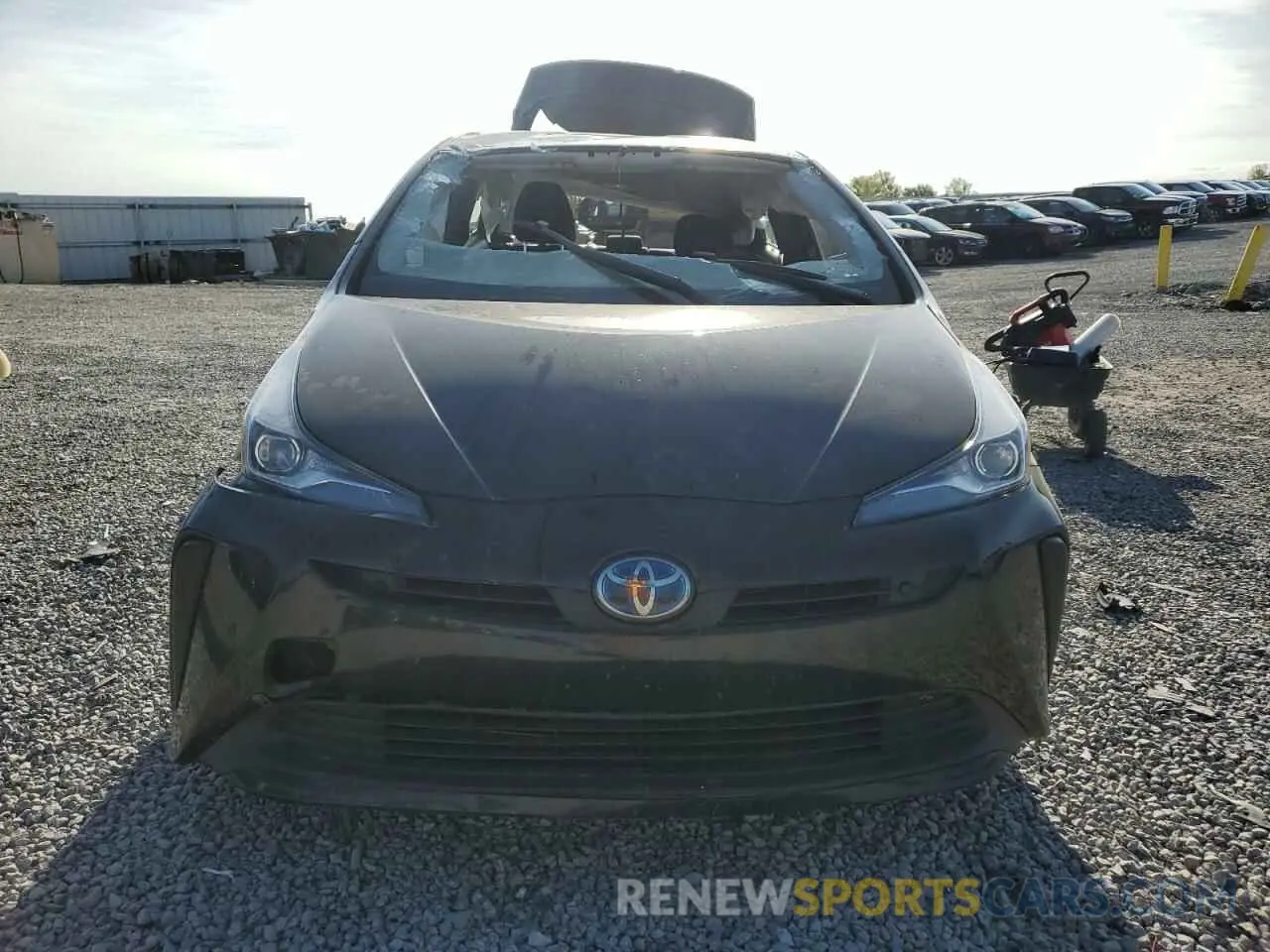 5 fotografías del automóvil dañado JTDKAMFU1M3146953 TOYOTA PRIUS 2021