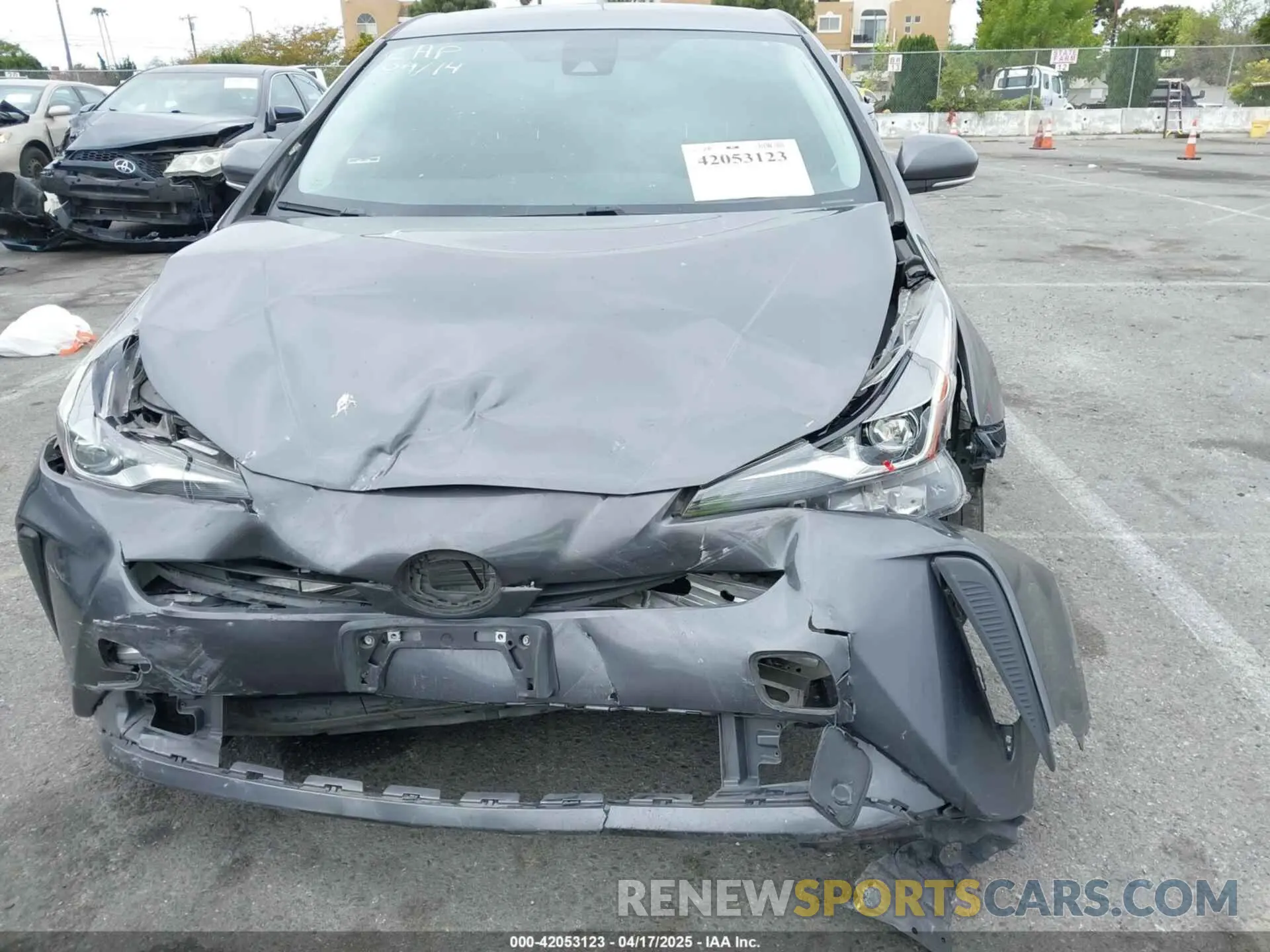 12 fotografías del automóvil dañado JTDKAMFU1M3147715 TOYOTA PRIUS 2021