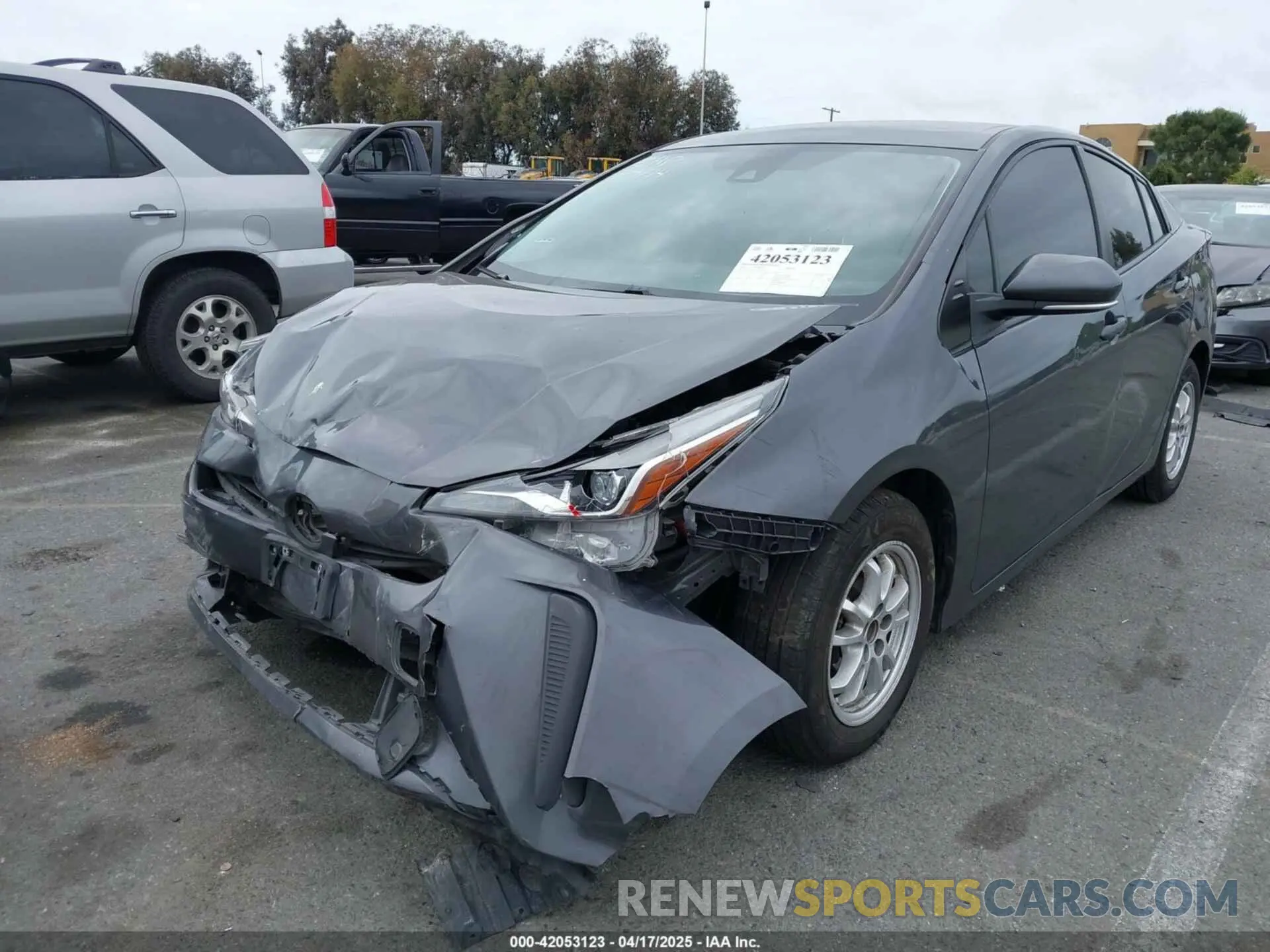2 fotografías del automóvil dañado JTDKAMFU1M3147715 TOYOTA PRIUS 2021