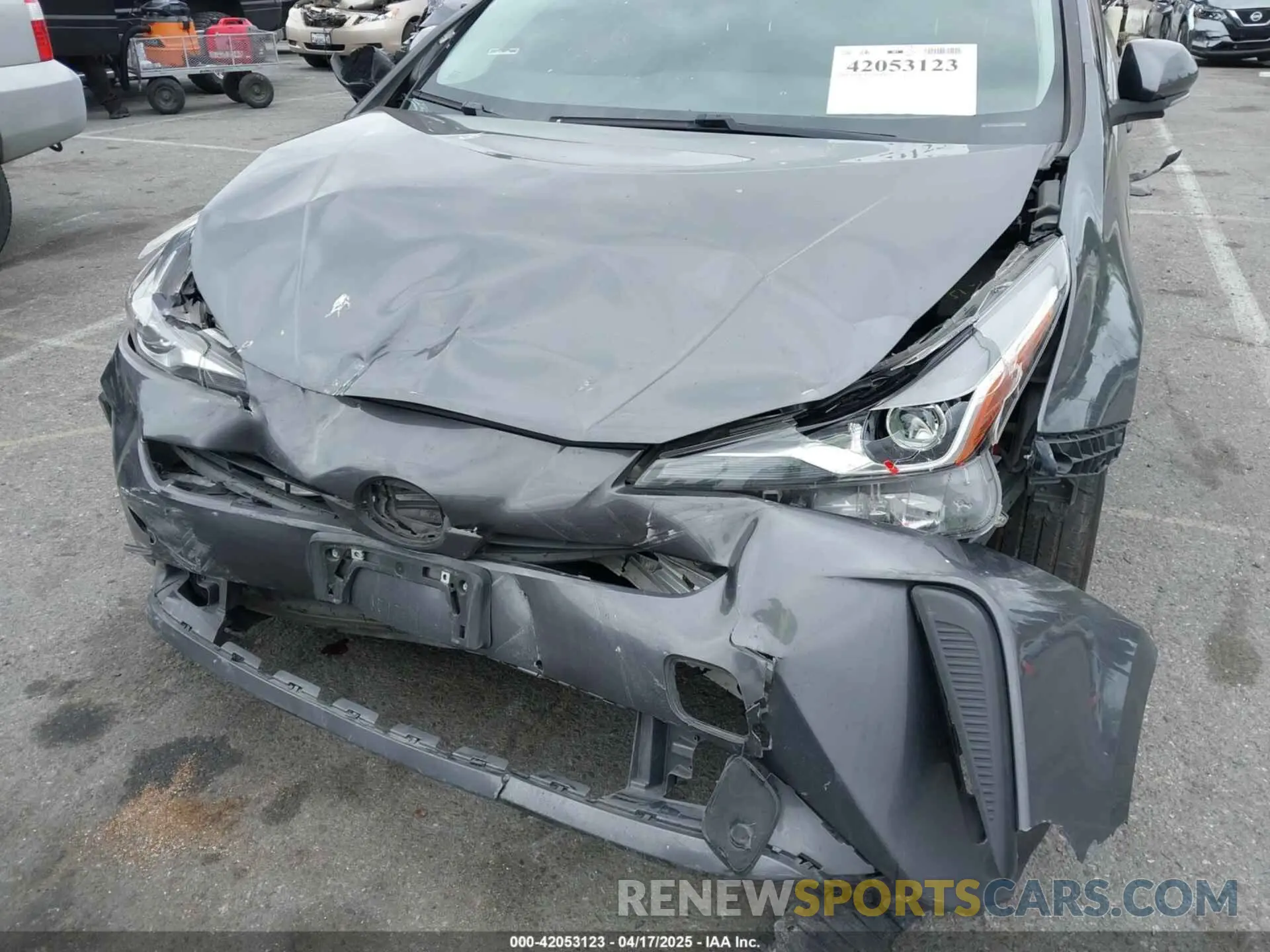 6 fotografías del automóvil dañado JTDKAMFU1M3147715 TOYOTA PRIUS 2021
