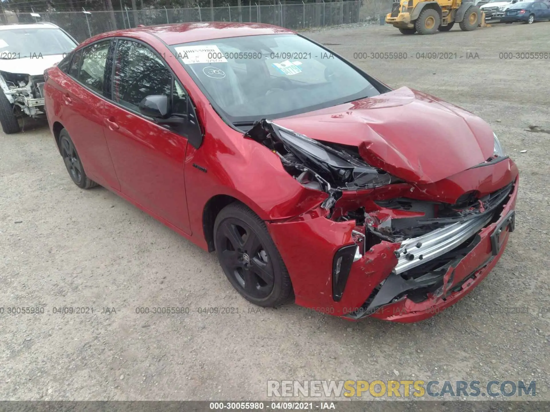1 fotografías del automóvil dañado JTDKAMFU2M3129157 TOYOTA PRIUS 2021