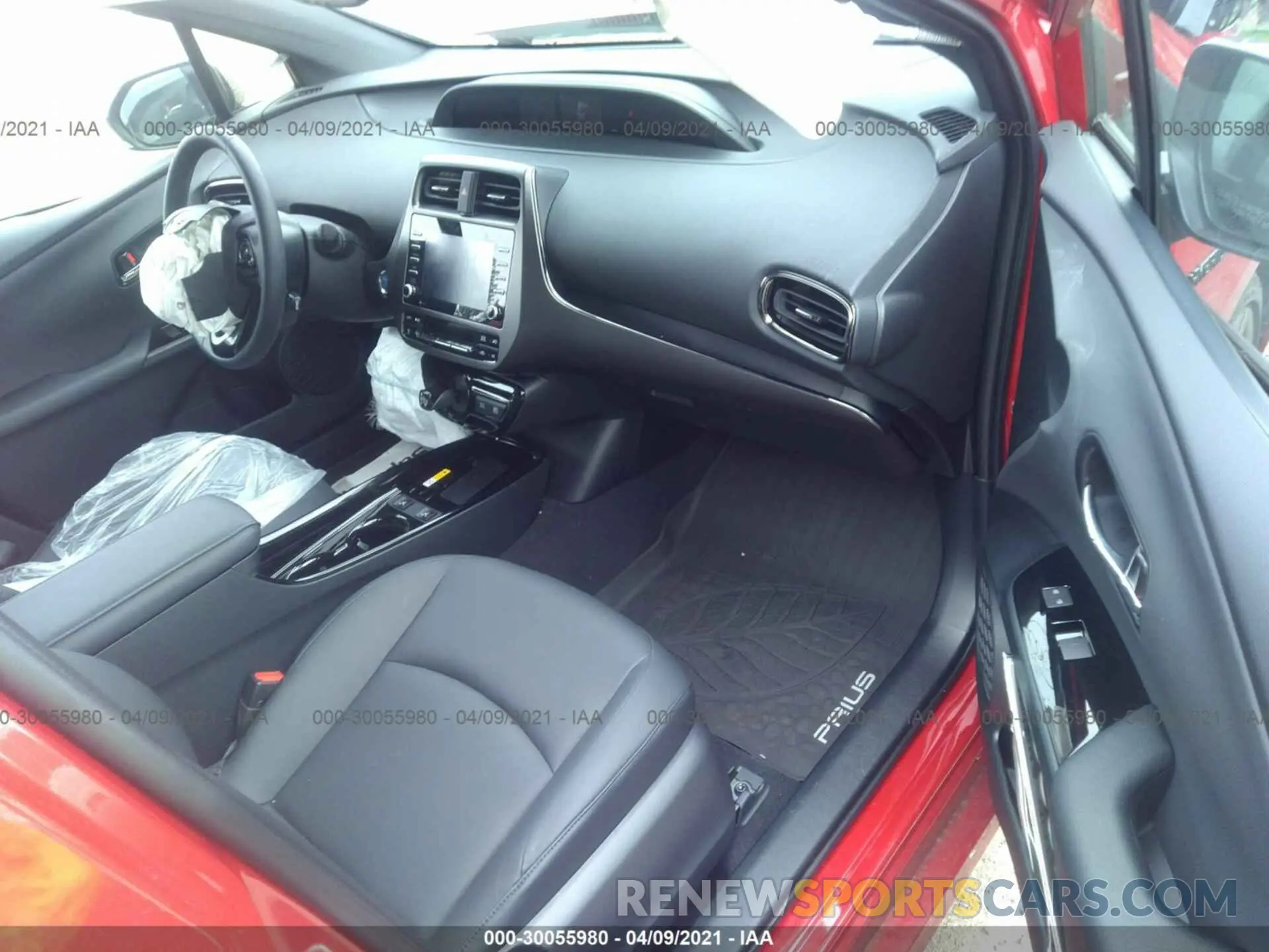 5 fotografías del automóvil dañado JTDKAMFU2M3129157 TOYOTA PRIUS 2021