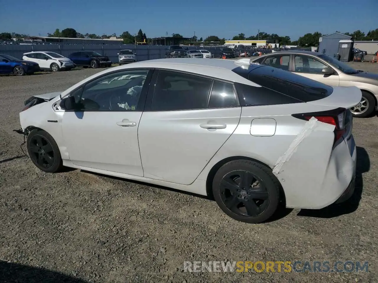 2 fotografías del automóvil dañado JTDKAMFU2M3129756 TOYOTA PRIUS 2021
