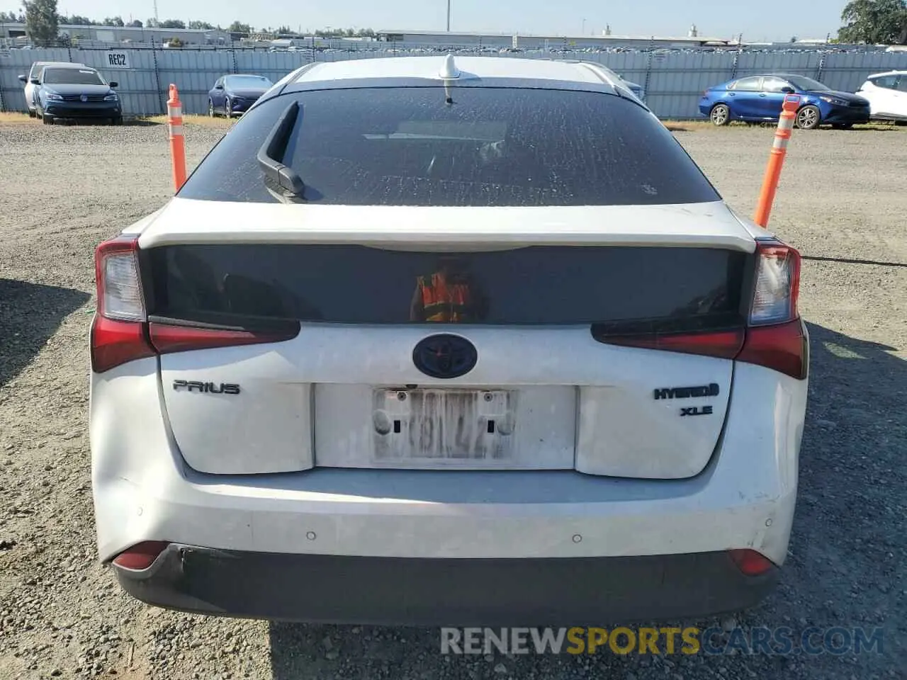 6 fotografías del automóvil dañado JTDKAMFU2M3129756 TOYOTA PRIUS 2021