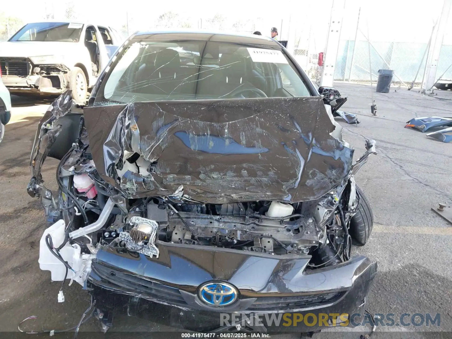 12 fotografías del automóvil dañado JTDKAMFU2M3134178 TOYOTA PRIUS 2021