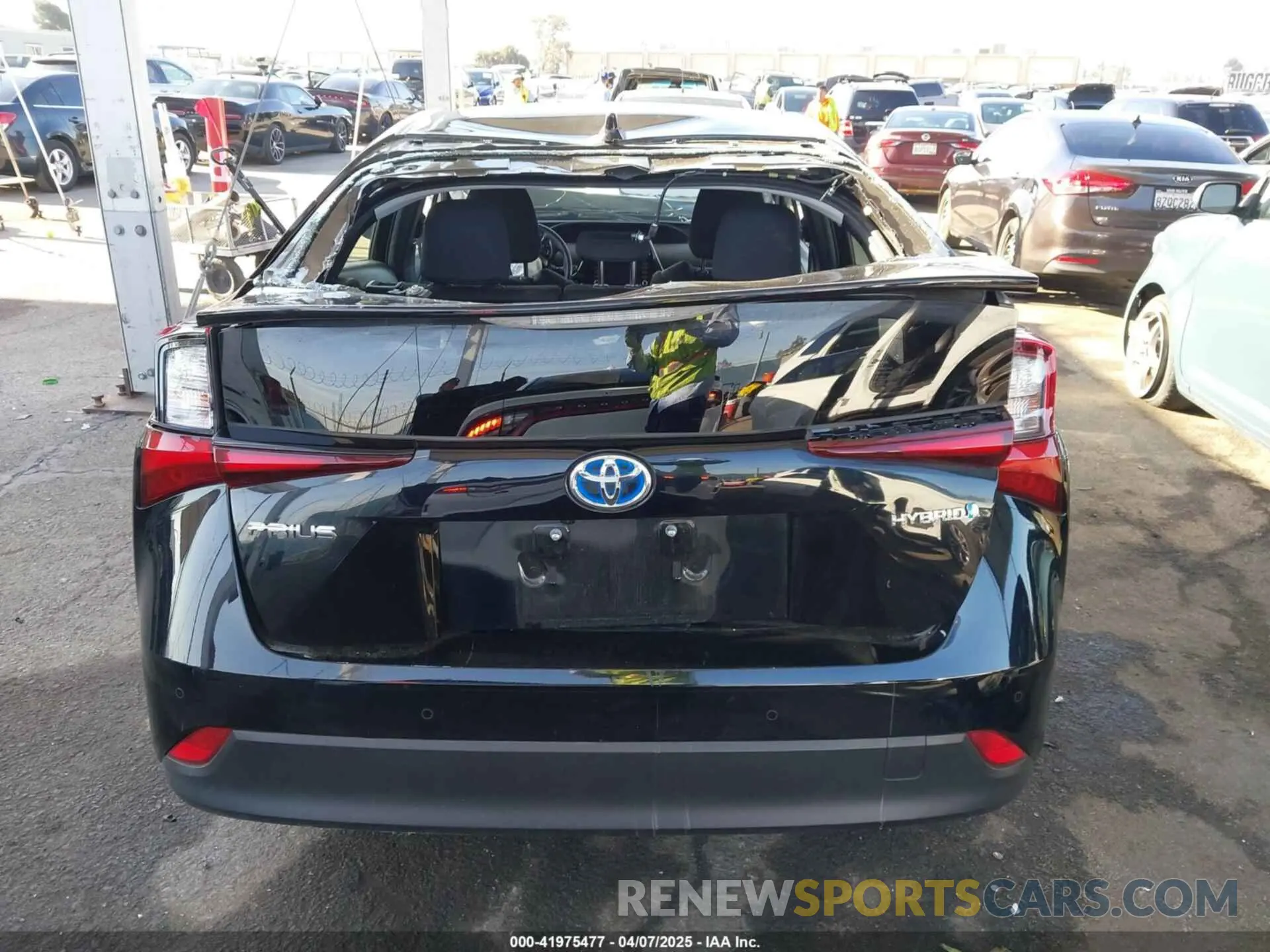16 fotografías del automóvil dañado JTDKAMFU2M3134178 TOYOTA PRIUS 2021