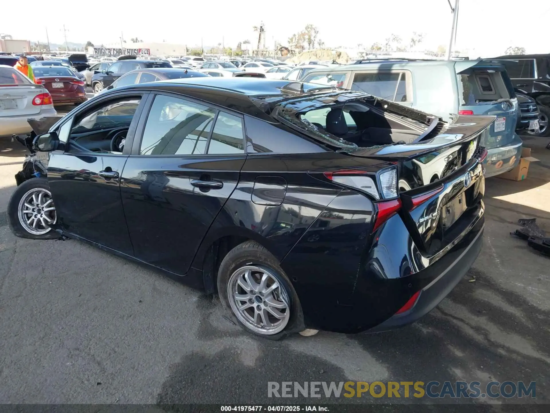3 fotografías del automóvil dañado JTDKAMFU2M3134178 TOYOTA PRIUS 2021