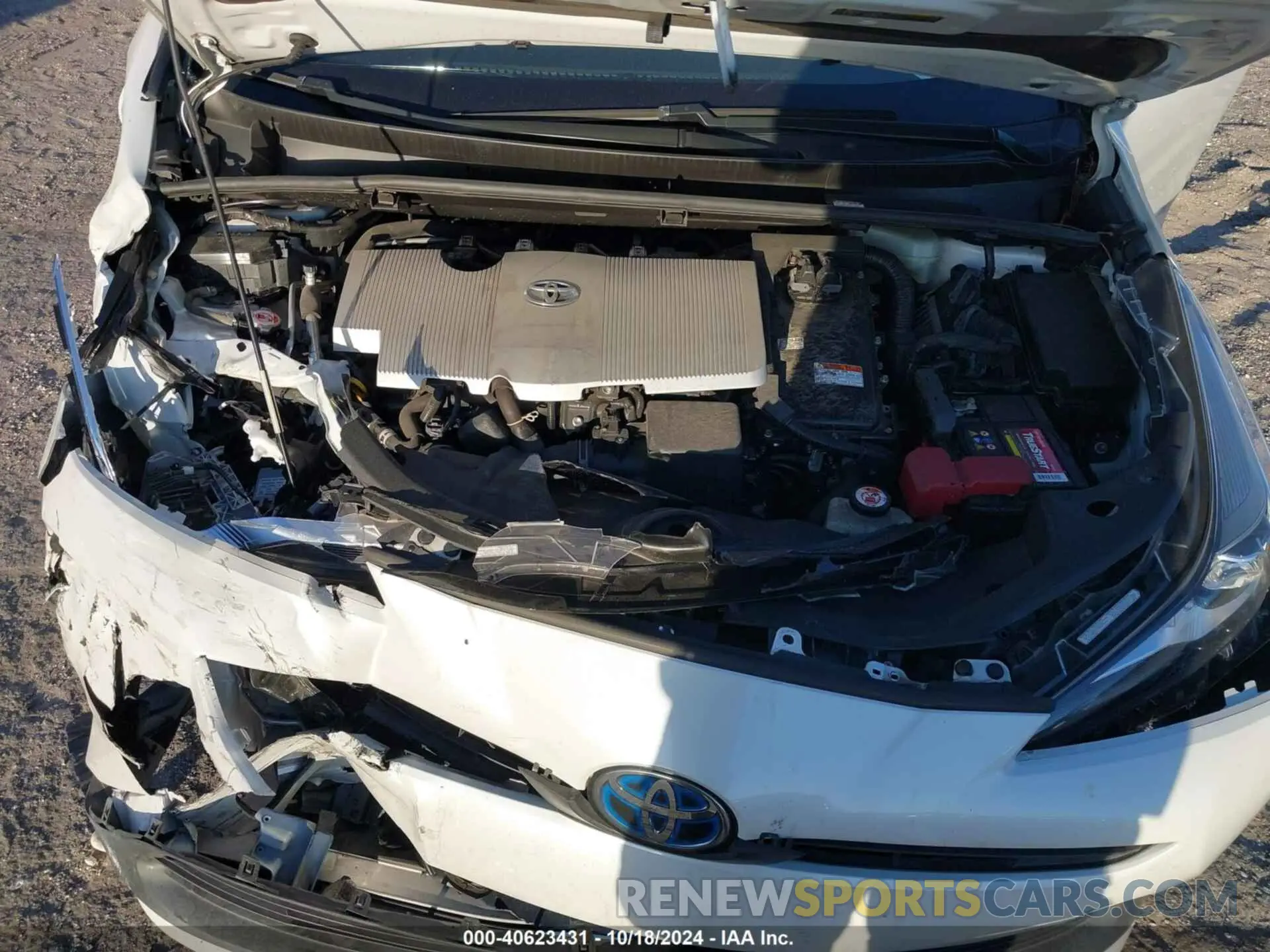 10 fotografías del automóvil dañado JTDKAMFU2M3141504 TOYOTA PRIUS 2021