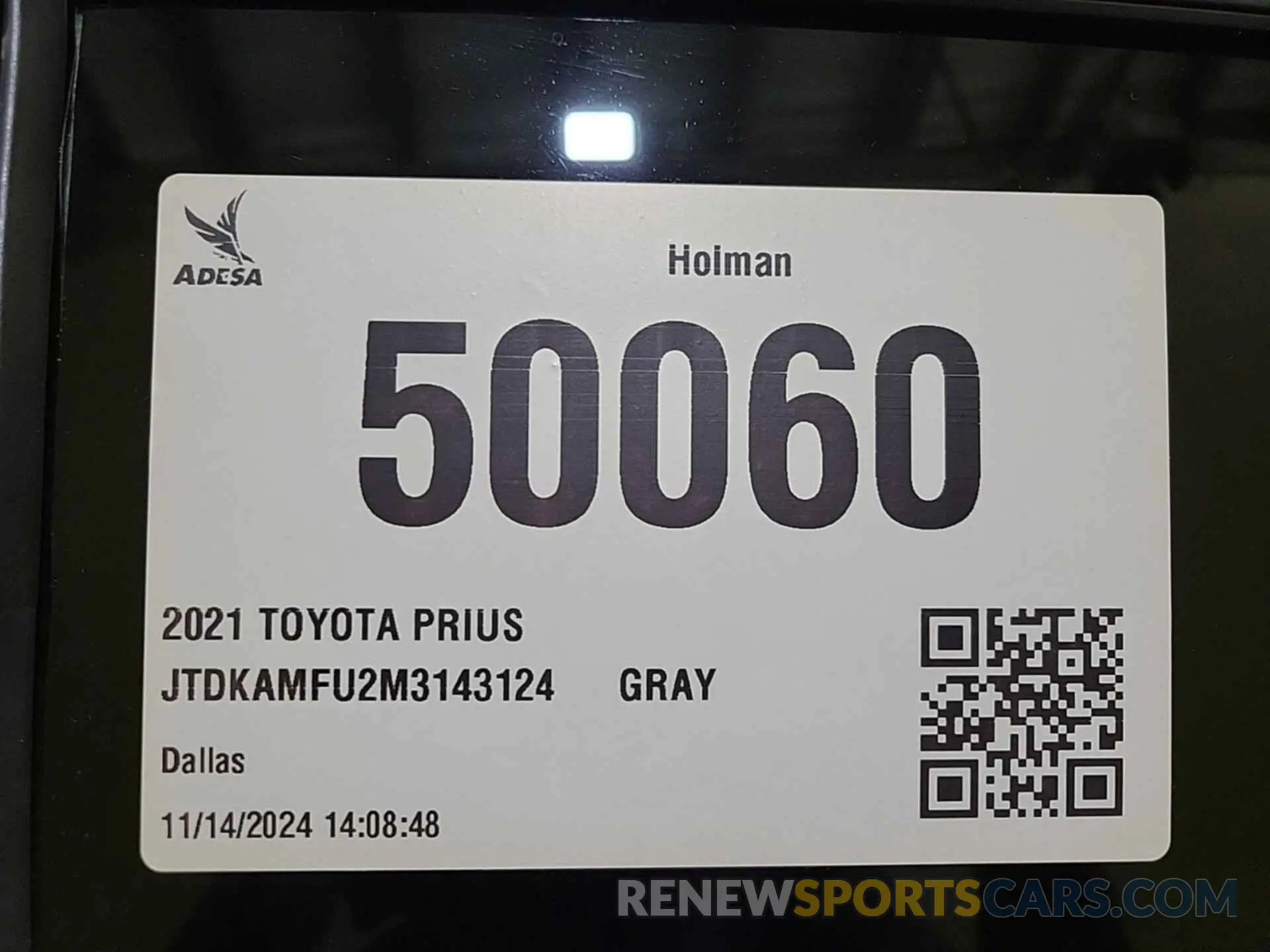 9 fotografías del automóvil dañado JTDKAMFU2M3143124 TOYOTA PRIUS 2021