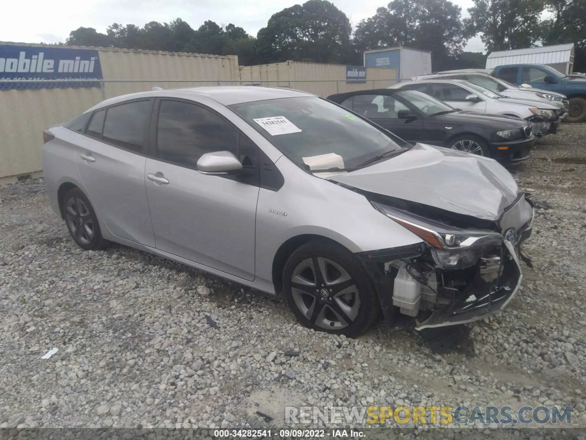 1 fotografías del automóvil dañado JTDKAMFU2M3145570 TOYOTA PRIUS 2021