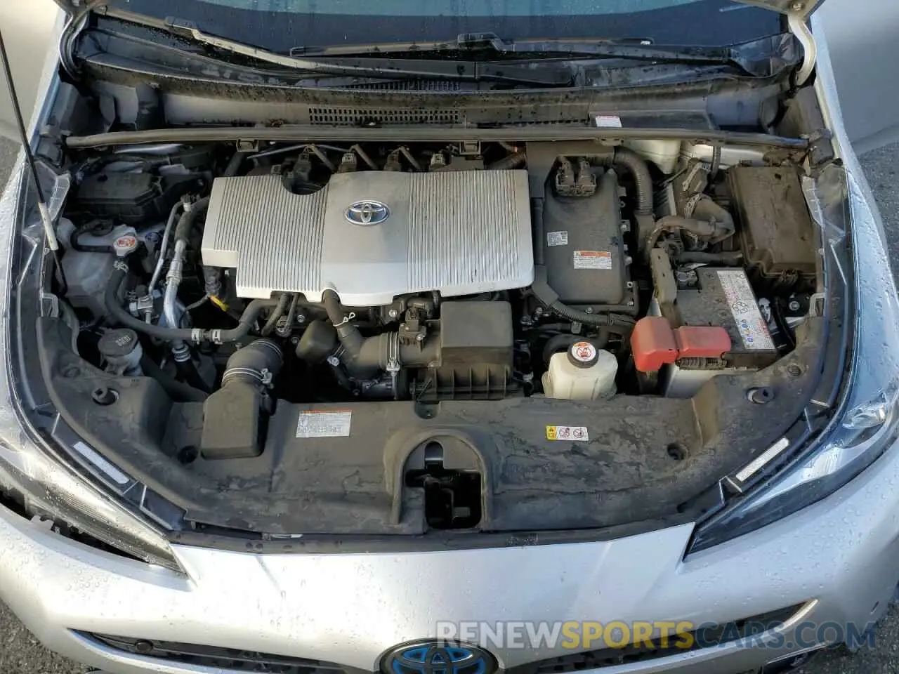 11 fotografías del automóvil dañado JTDKAMFU2M3148288 TOYOTA PRIUS 2021