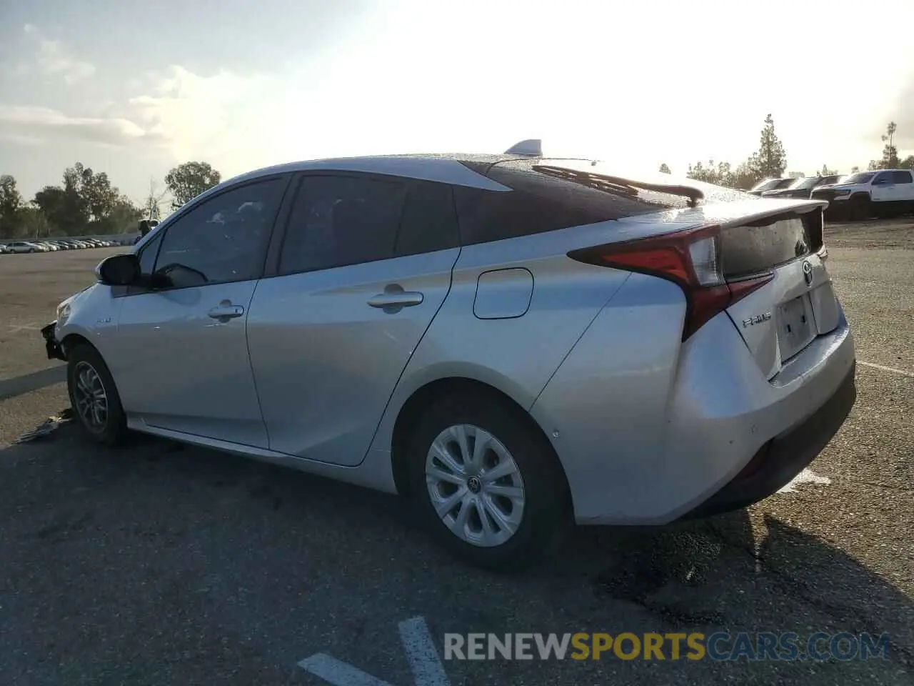 2 fotografías del automóvil dañado JTDKAMFU2M3148288 TOYOTA PRIUS 2021