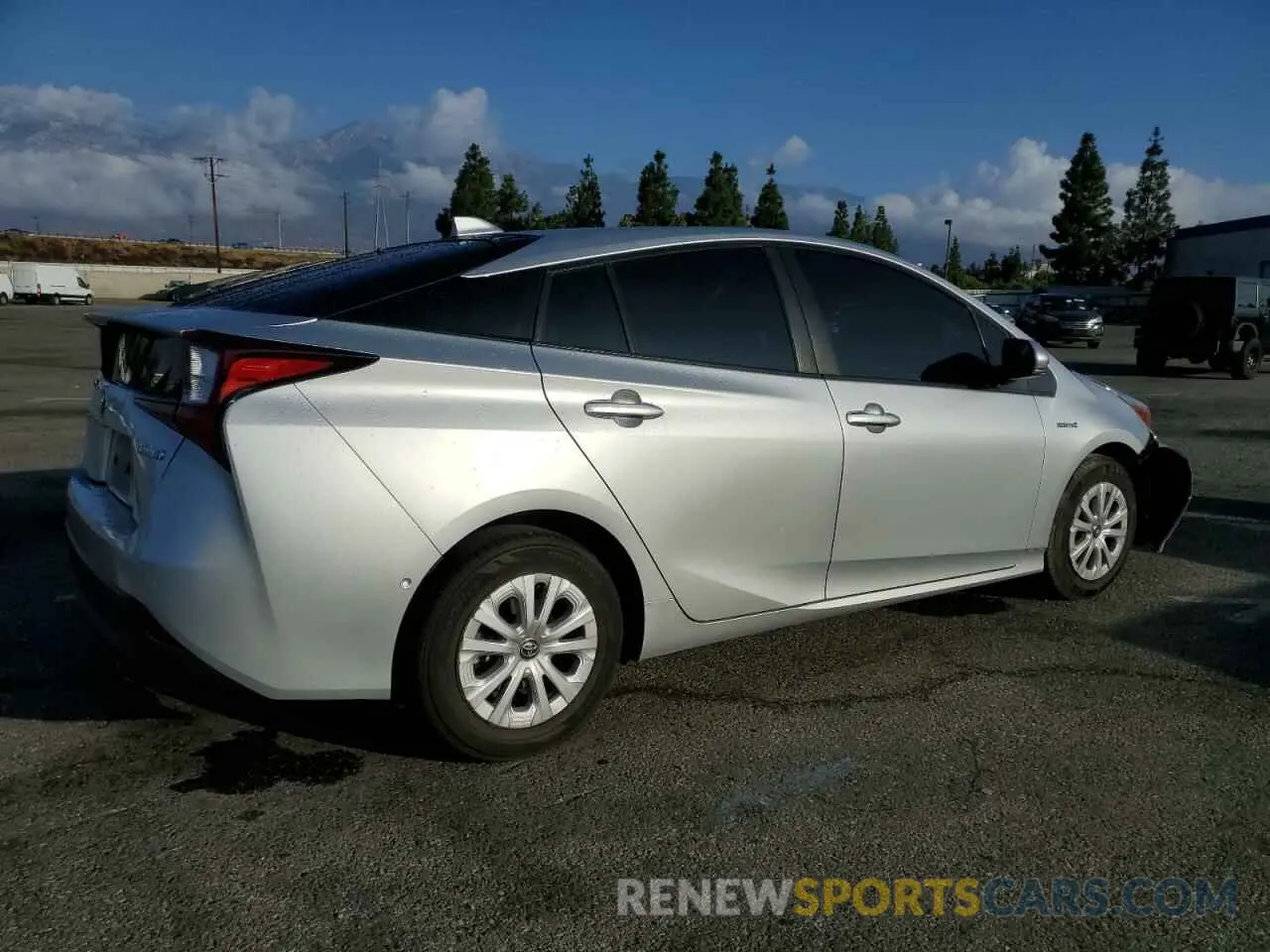 3 fotografías del automóvil dañado JTDKAMFU2M3148288 TOYOTA PRIUS 2021
