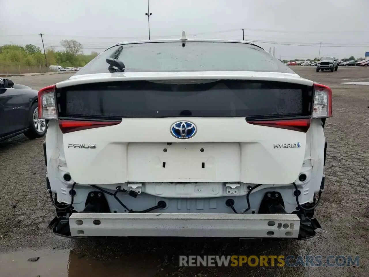 6 fotografías del automóvil dañado JTDKAMFU2M3150350 TOYOTA PRIUS 2021