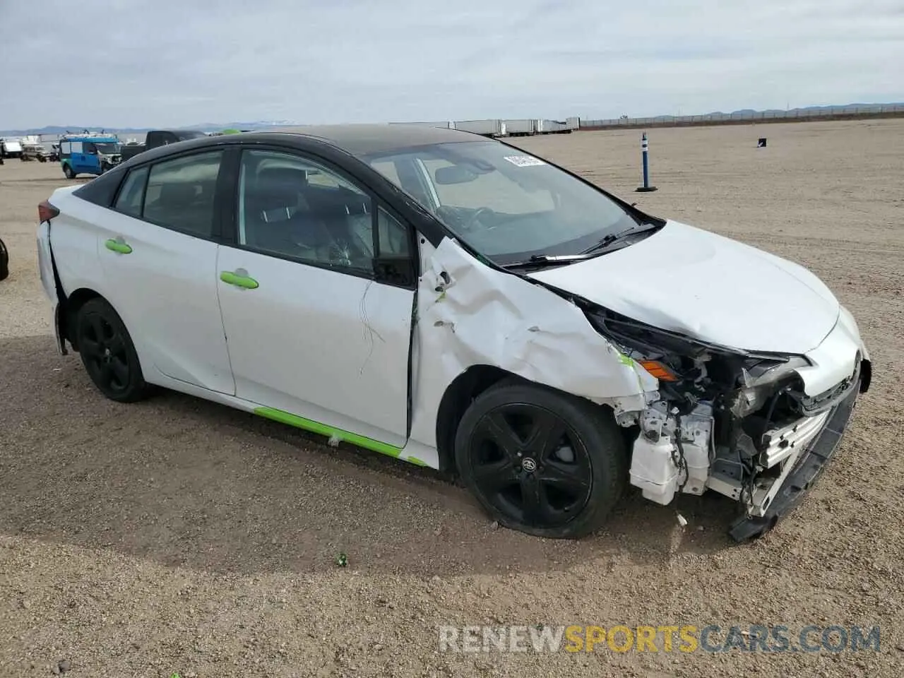 4 fotografías del automóvil dañado JTDKAMFU3M3126686 TOYOTA PRIUS 2021