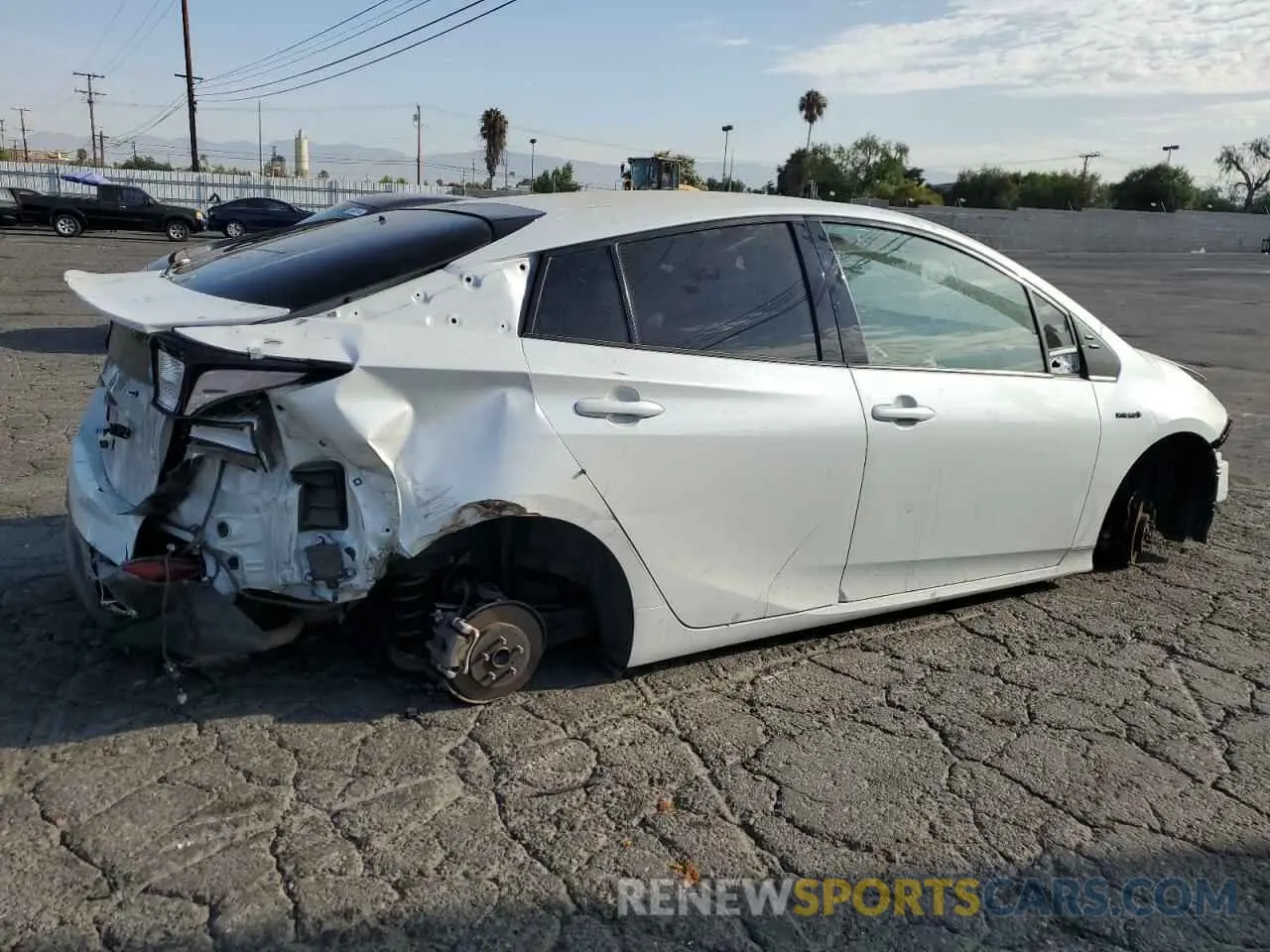 3 fotografías del automóvil dañado JTDKAMFU3M3128003 TOYOTA PRIUS 2021