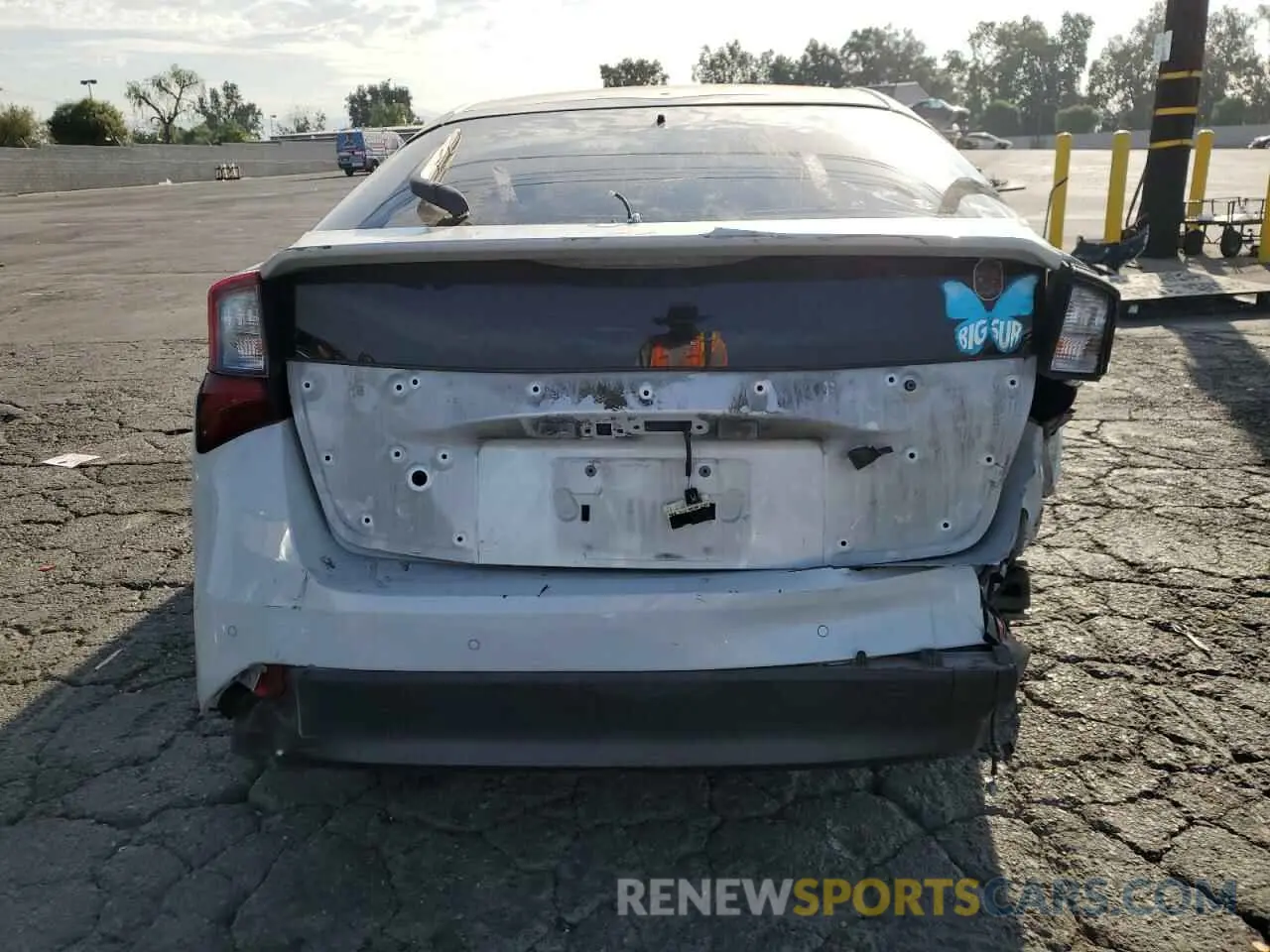 6 fotografías del automóvil dañado JTDKAMFU3M3128003 TOYOTA PRIUS 2021