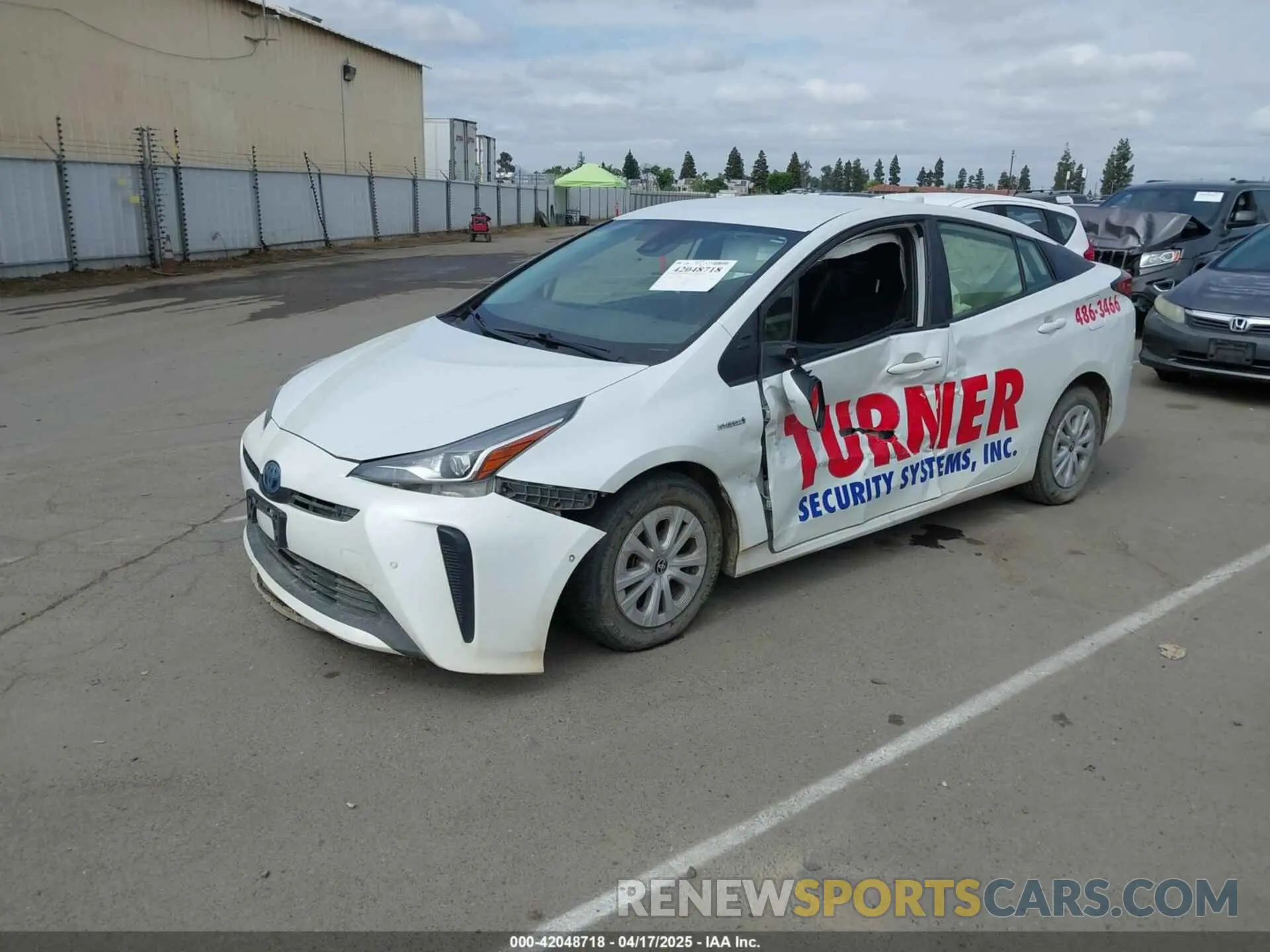 2 fotografías del automóvil dañado JTDKAMFU3M3129569 TOYOTA PRIUS 2021