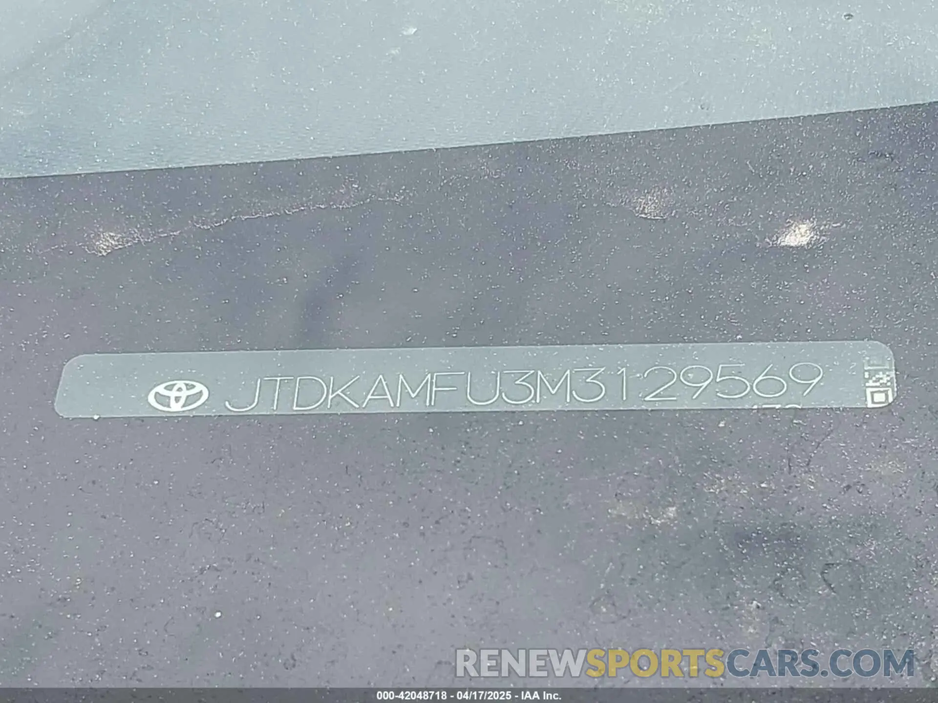9 fotografías del automóvil dañado JTDKAMFU3M3129569 TOYOTA PRIUS 2021
