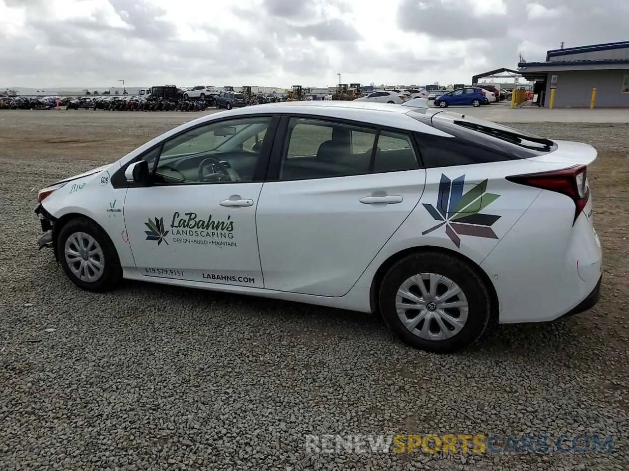 2 fotografías del automóvil dañado JTDKAMFU3M3139888 TOYOTA PRIUS 2021