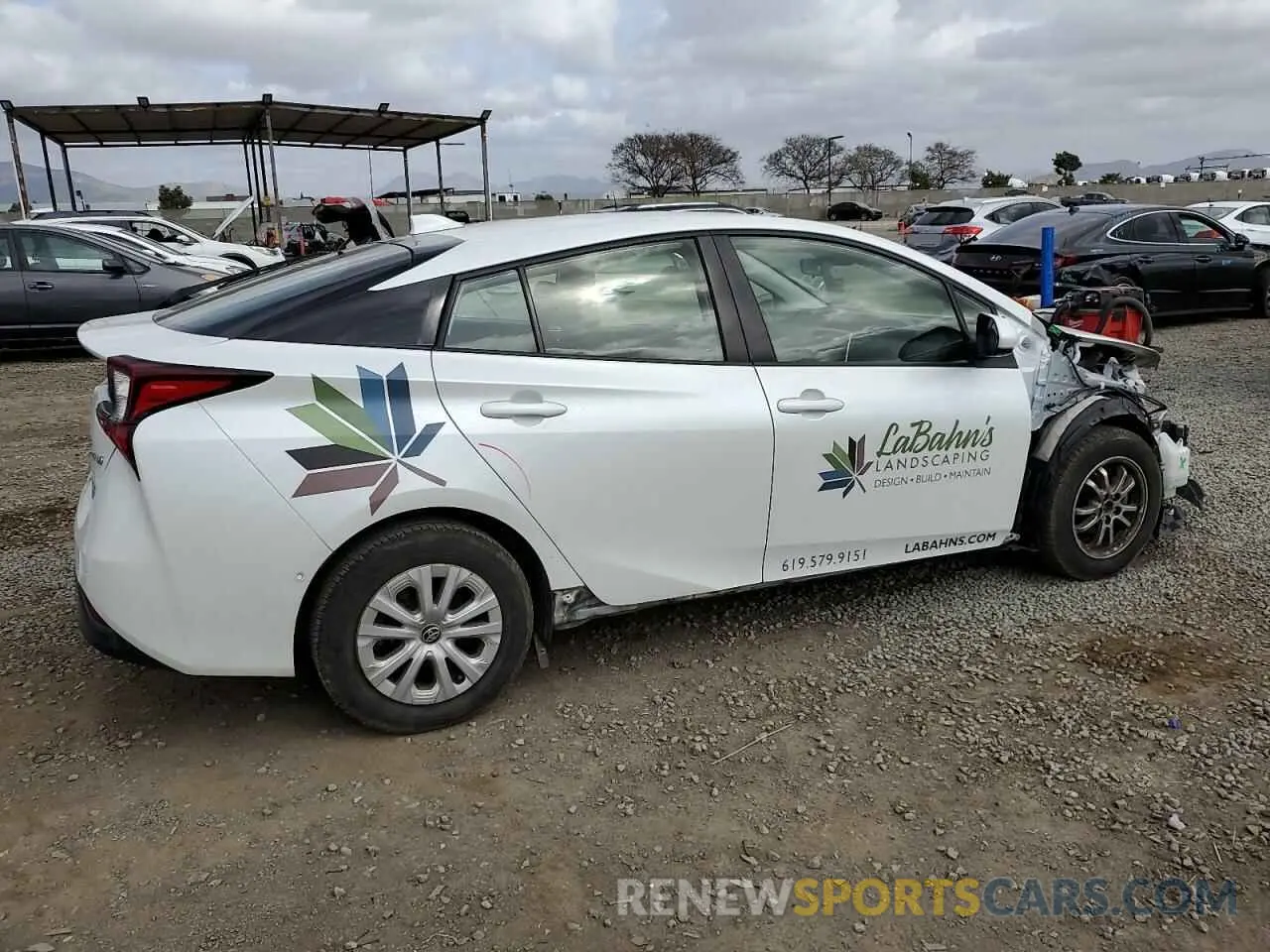 3 fotografías del automóvil dañado JTDKAMFU3M3139888 TOYOTA PRIUS 2021