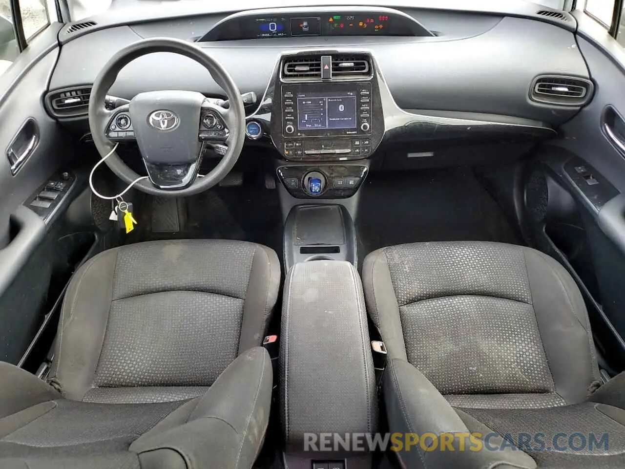 8 fotografías del automóvil dañado JTDKAMFU3M3139888 TOYOTA PRIUS 2021