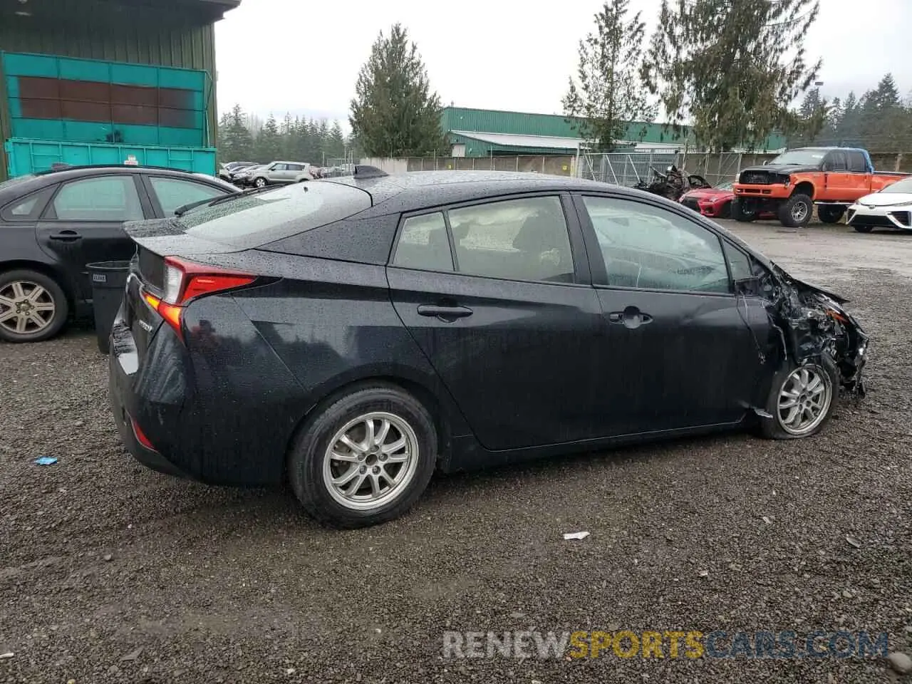 3 fotografías del automóvil dañado JTDKAMFU3M3148445 TOYOTA PRIUS 2021